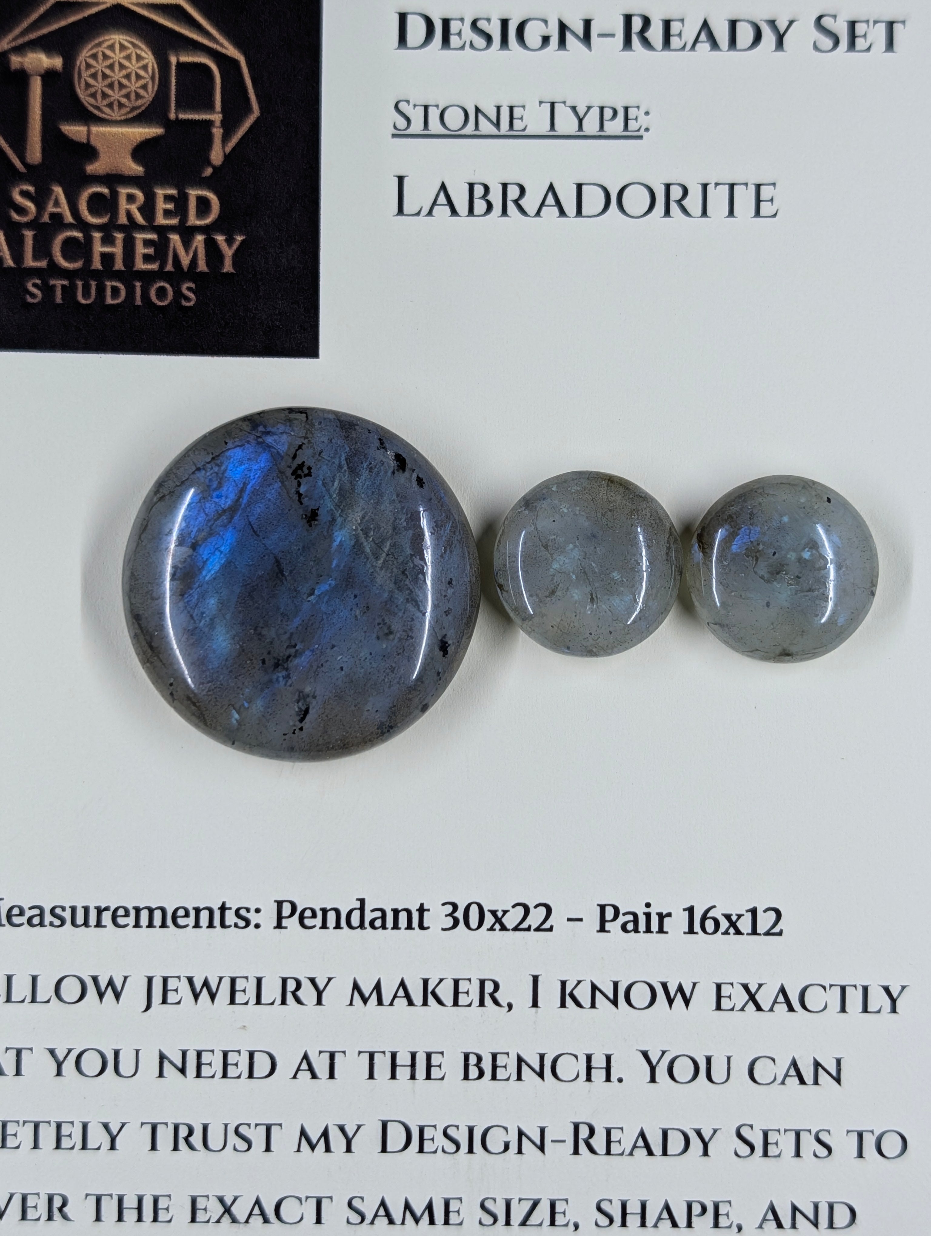 Circle Shape - Labradorite - Design-Ready Set