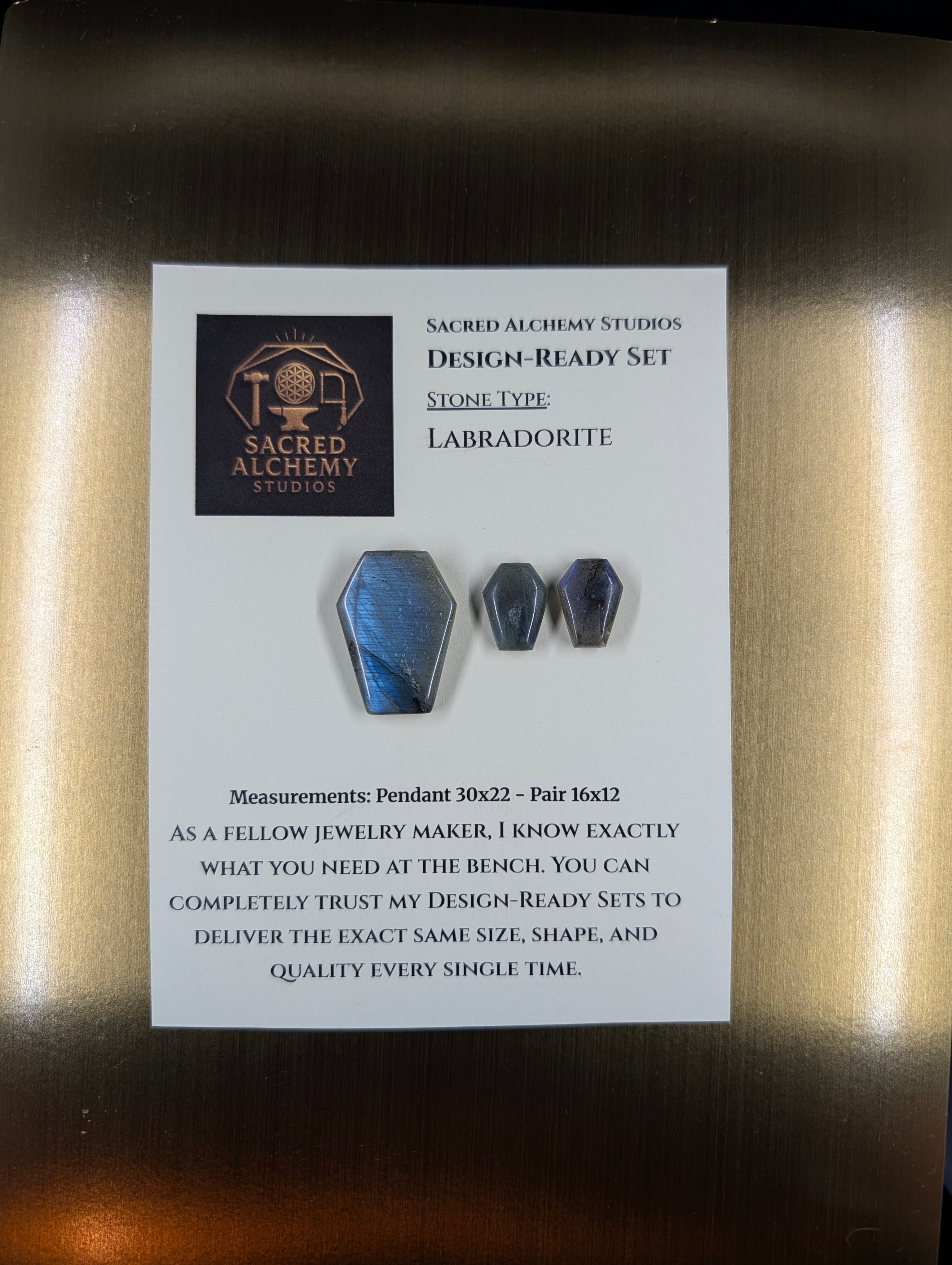 Coffin Shape - Labradorite - Design-Ready Set