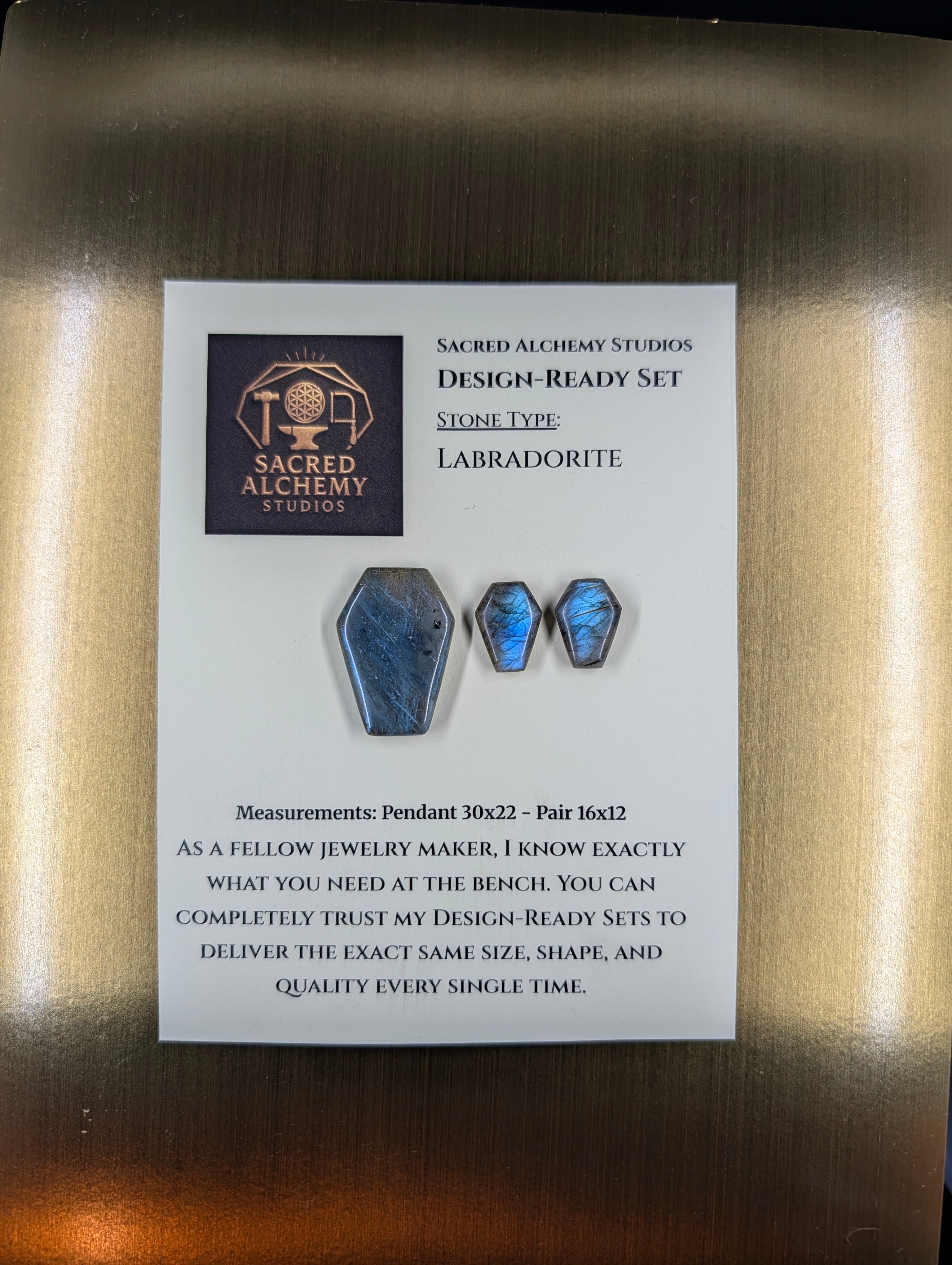 Coffin Shape - Labradorite - Design-Ready Set