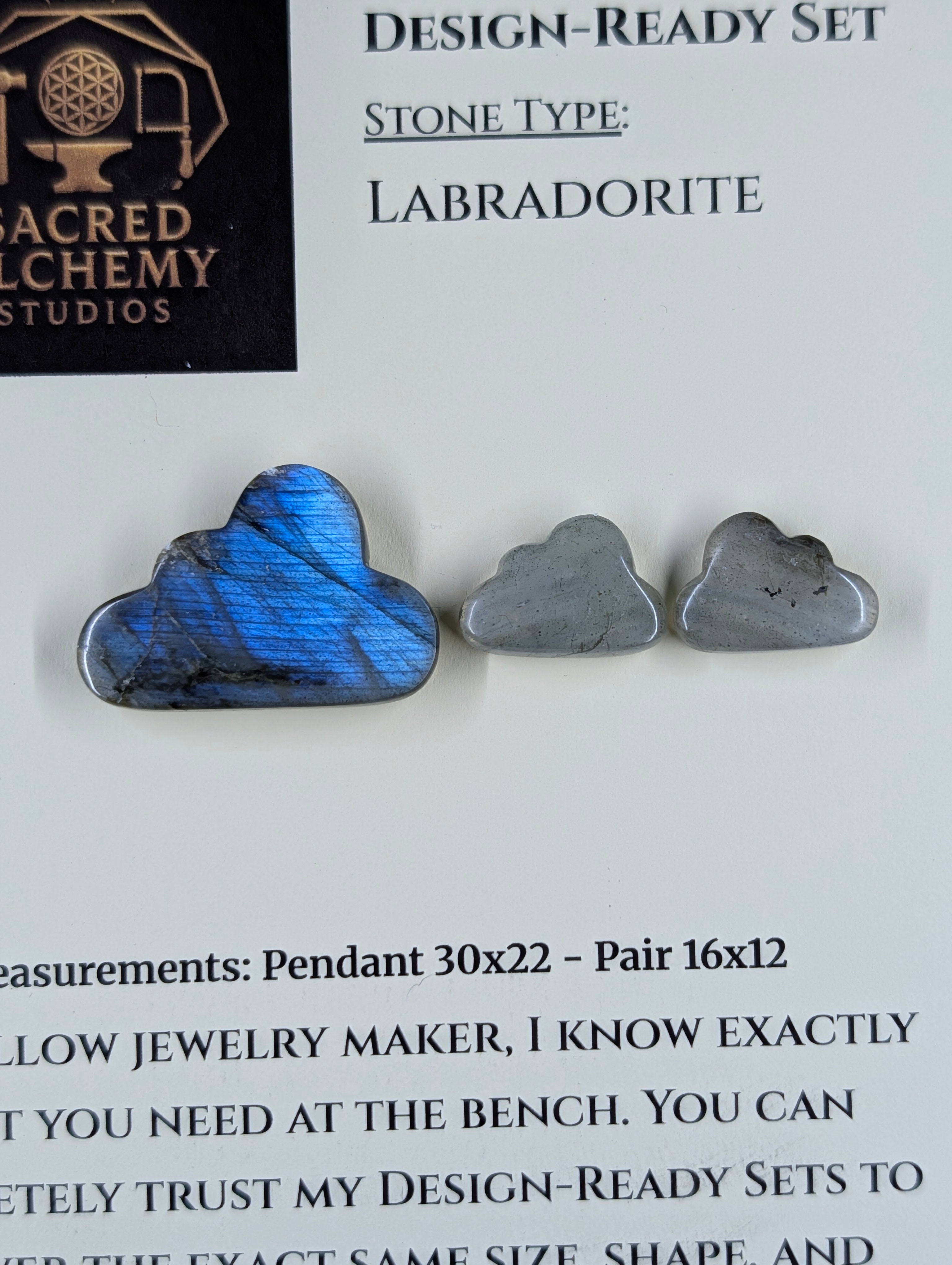 Cloud Shape - Labradorite - Design-Ready Set