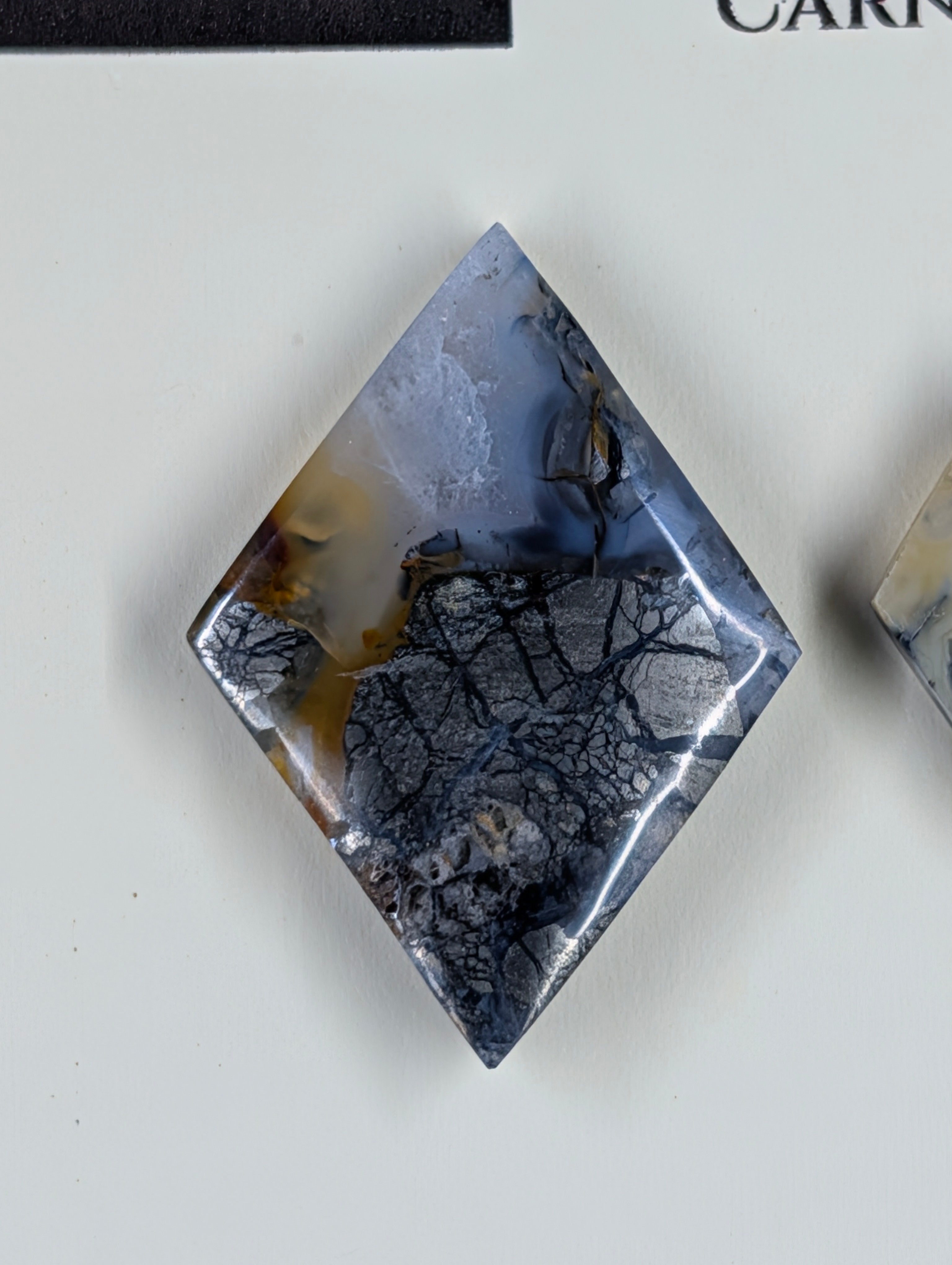 Rhombus Shape - Marcasite in Agate - Sacred Alchemy Select - Design-Ready Set