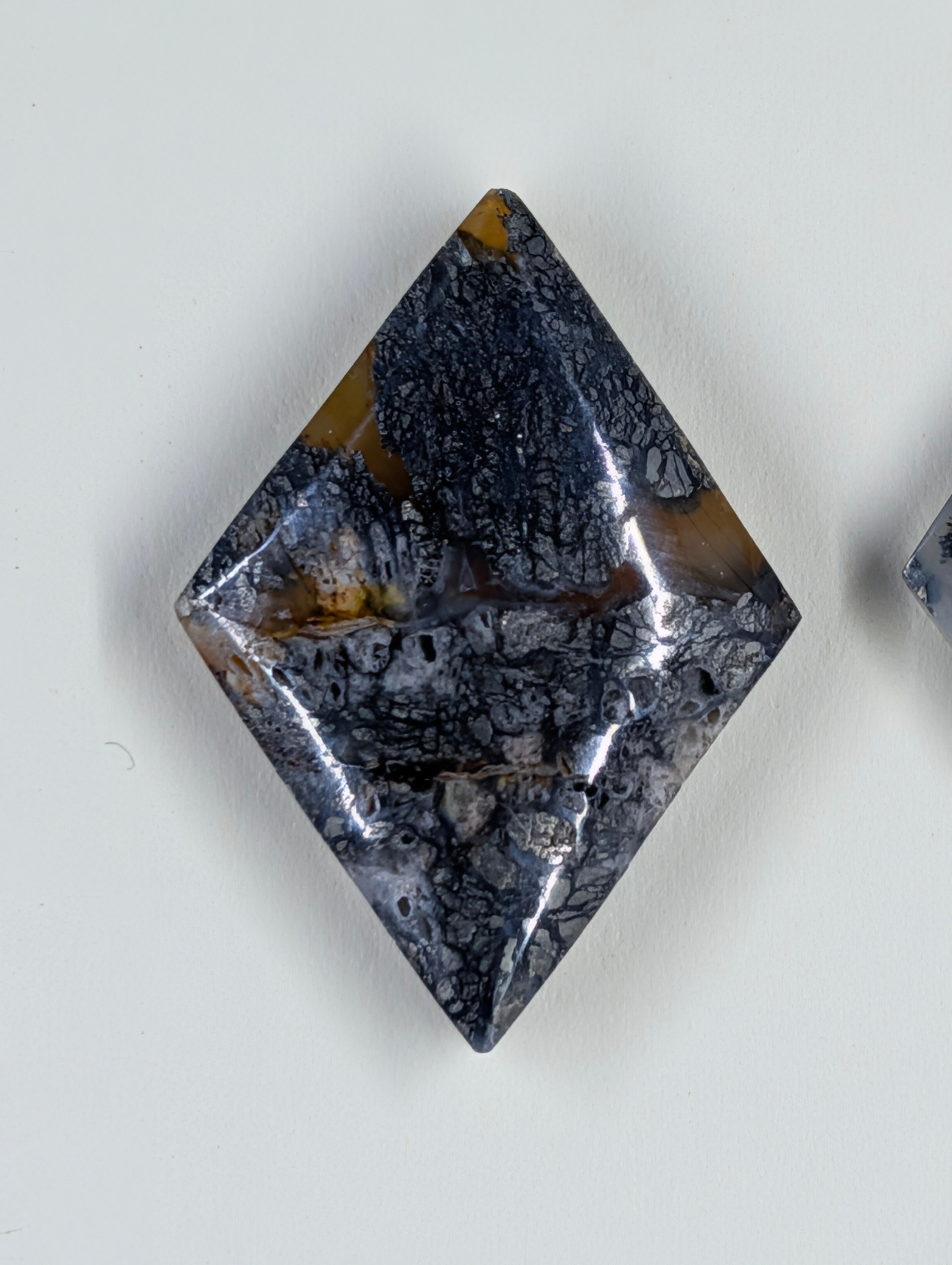 Rhombus Shape - Marcasite in Agate - Sacred Alchemy Select - Design-Ready Set
