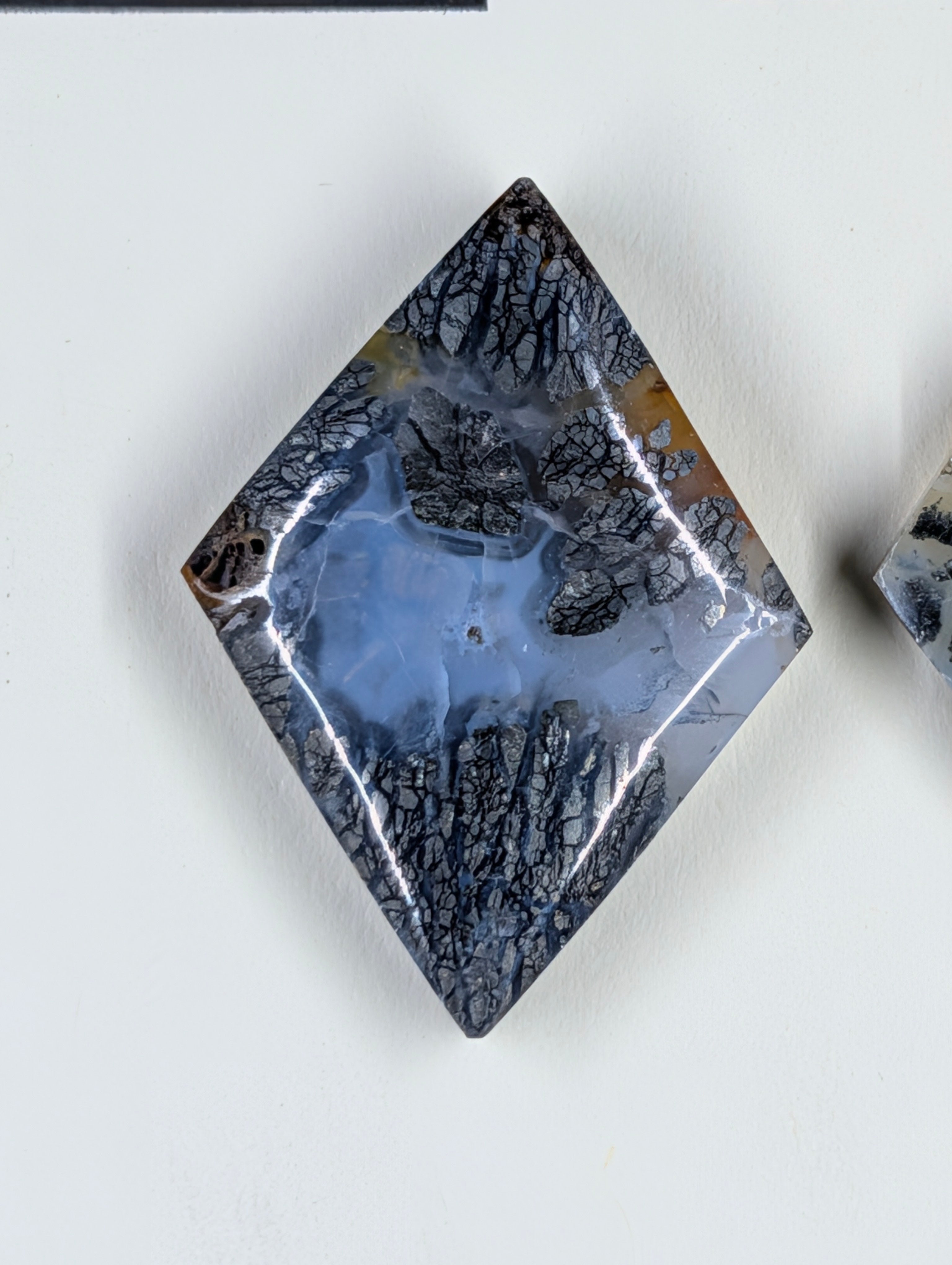 Rhombus Shape - Marcasite in Agate - Sacred Alchemy Select - Design-Ready Set