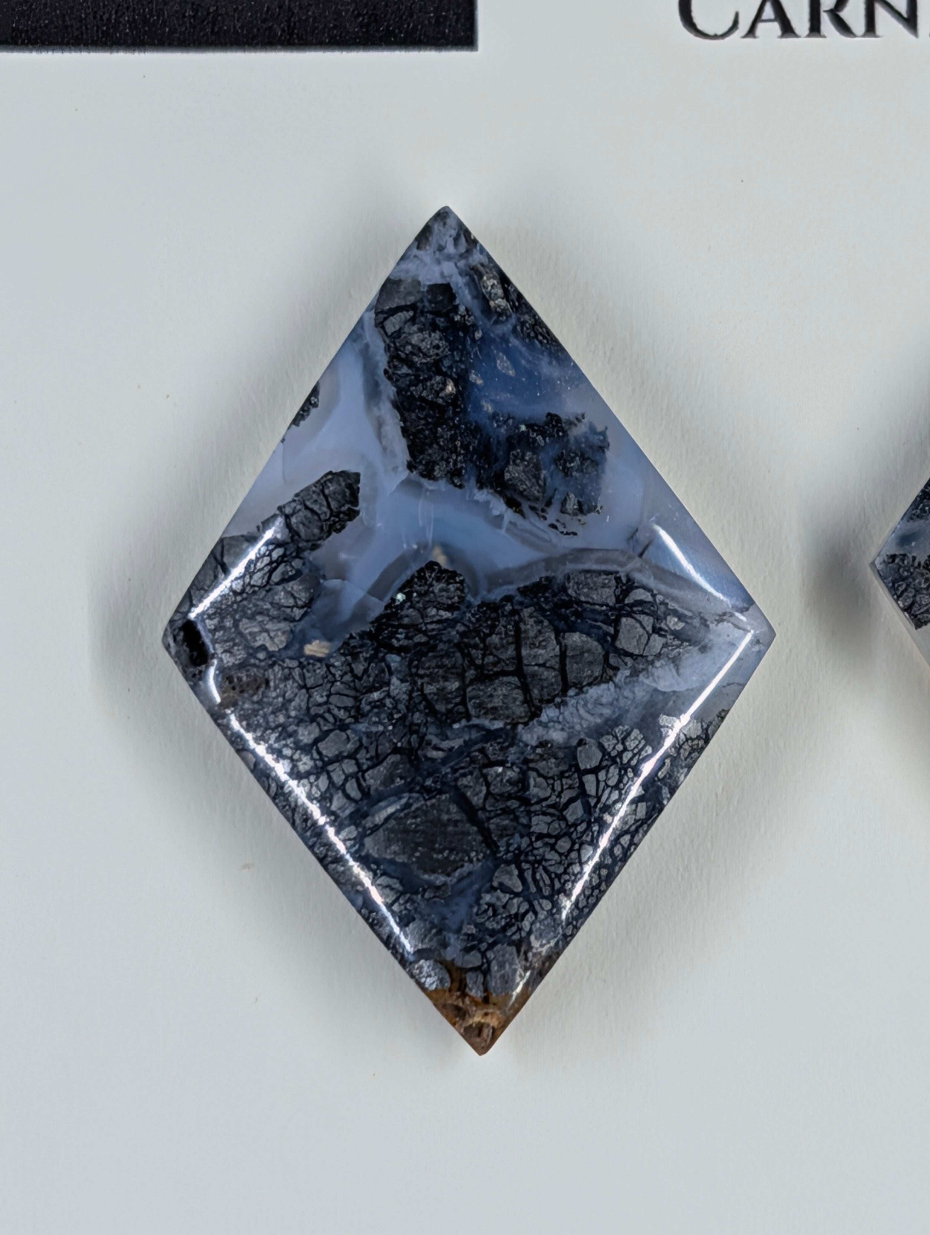Rhombus Shape - Marcasite in Agate - Sacred Alchemy Select - Design-Ready Set