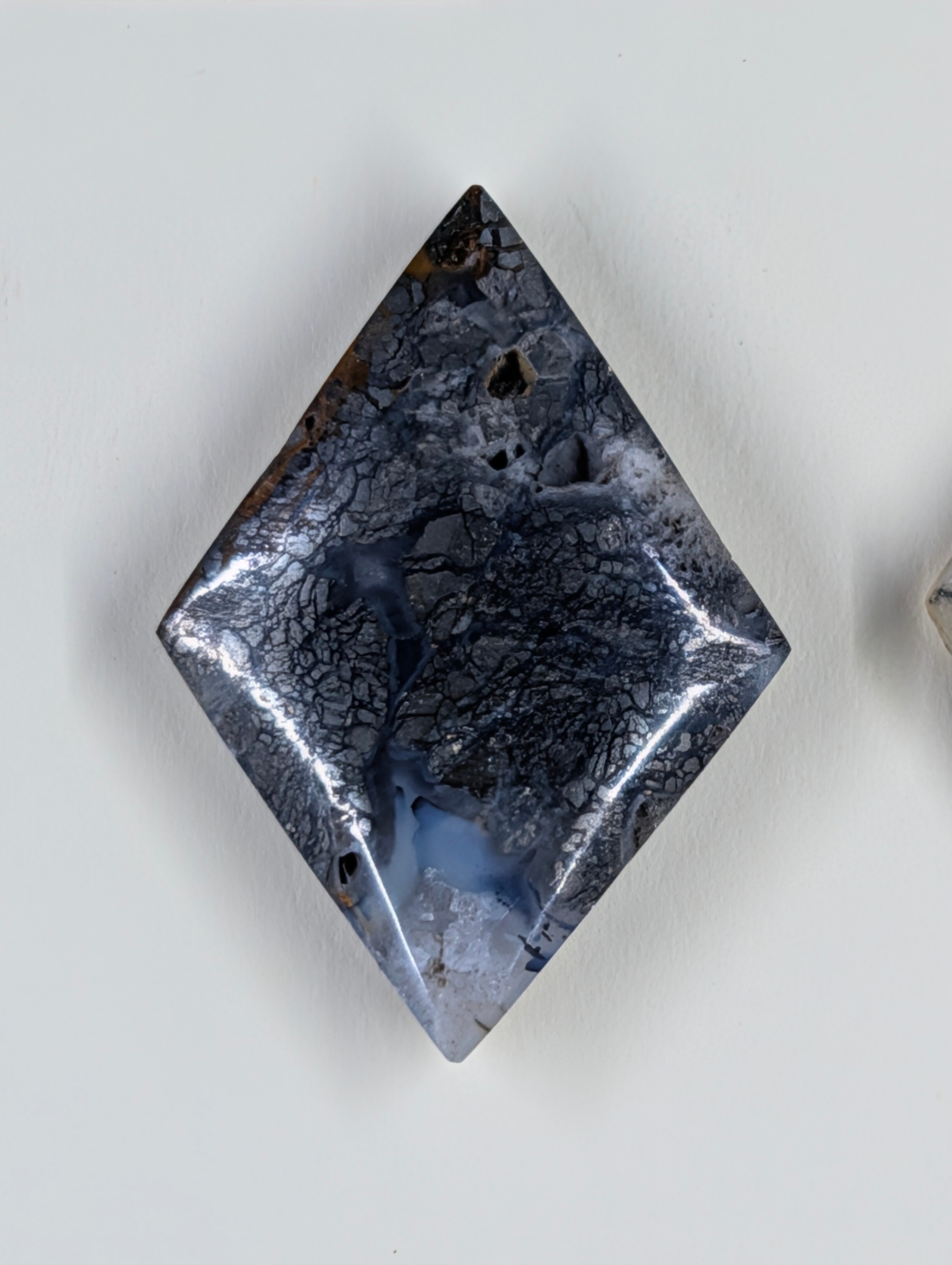 Rhombus Shape - Marcasite in Agate - Sacred Alchemy Select - Design-Ready Set