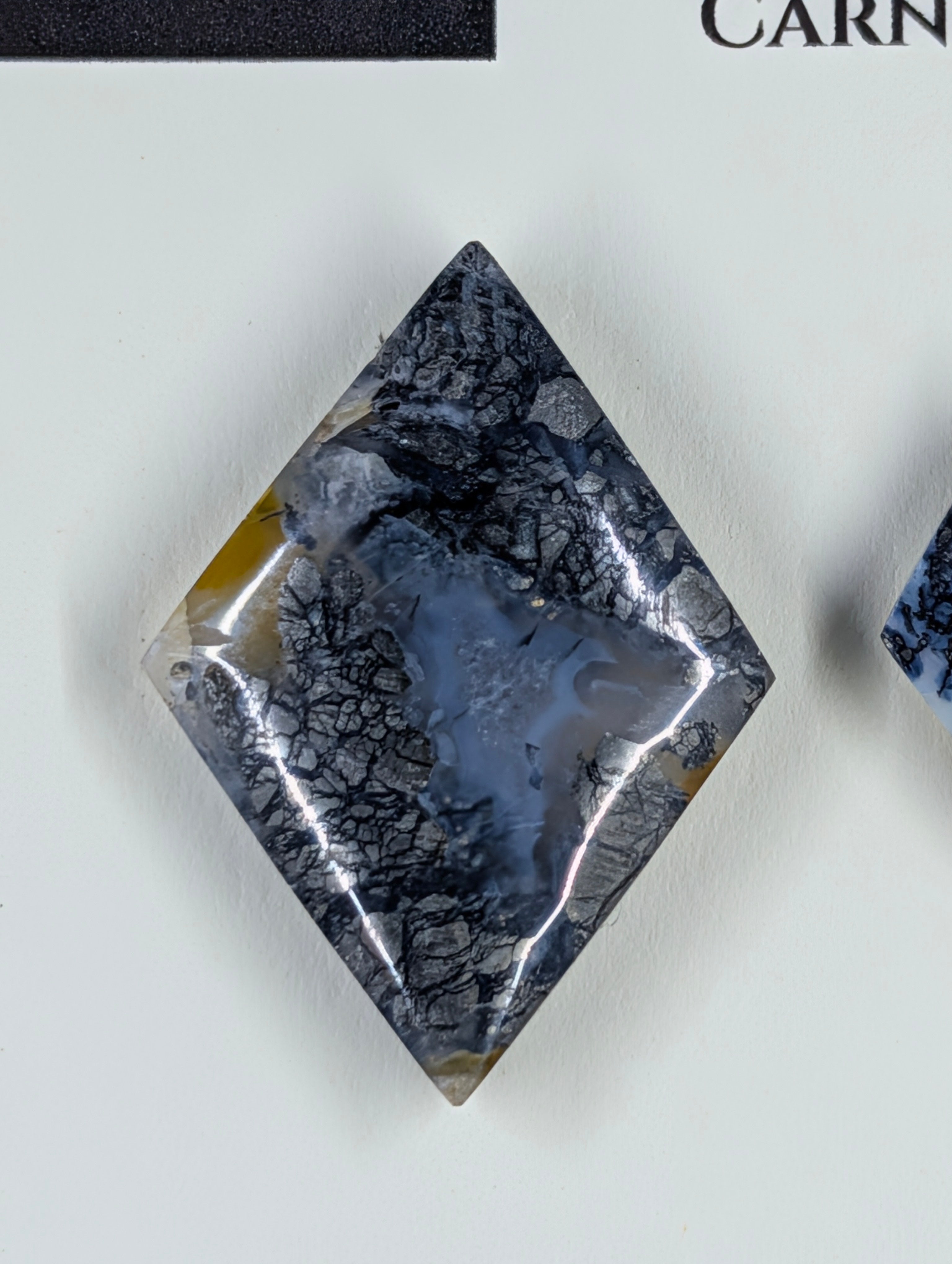 Rhombus Shape - Marcasite in Agate - Sacred Alchemy Select - Design-Ready Set