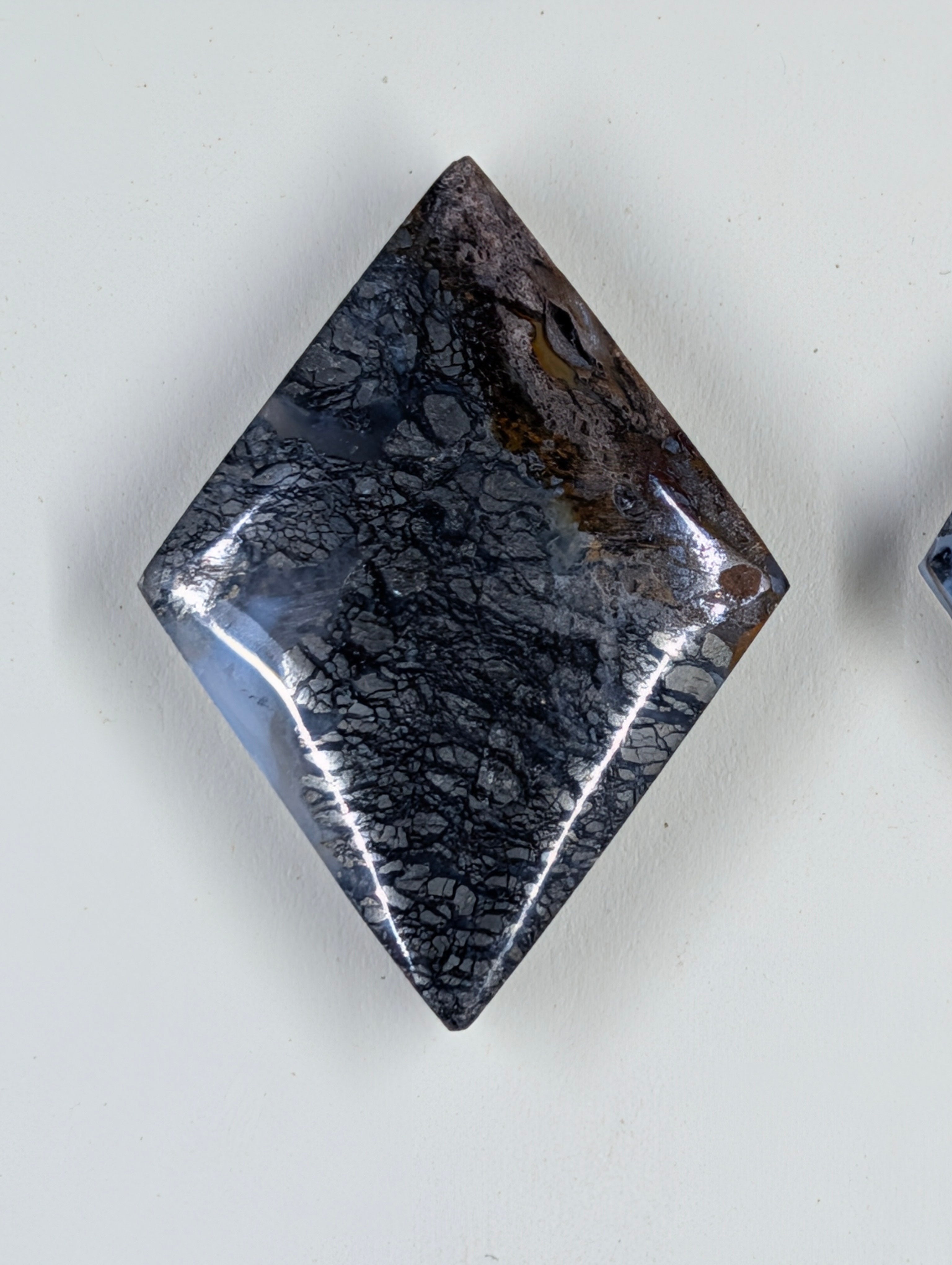 Rhombus Shape - Marcasite in Agate - Sacred Alchemy Select - Design-Ready Set