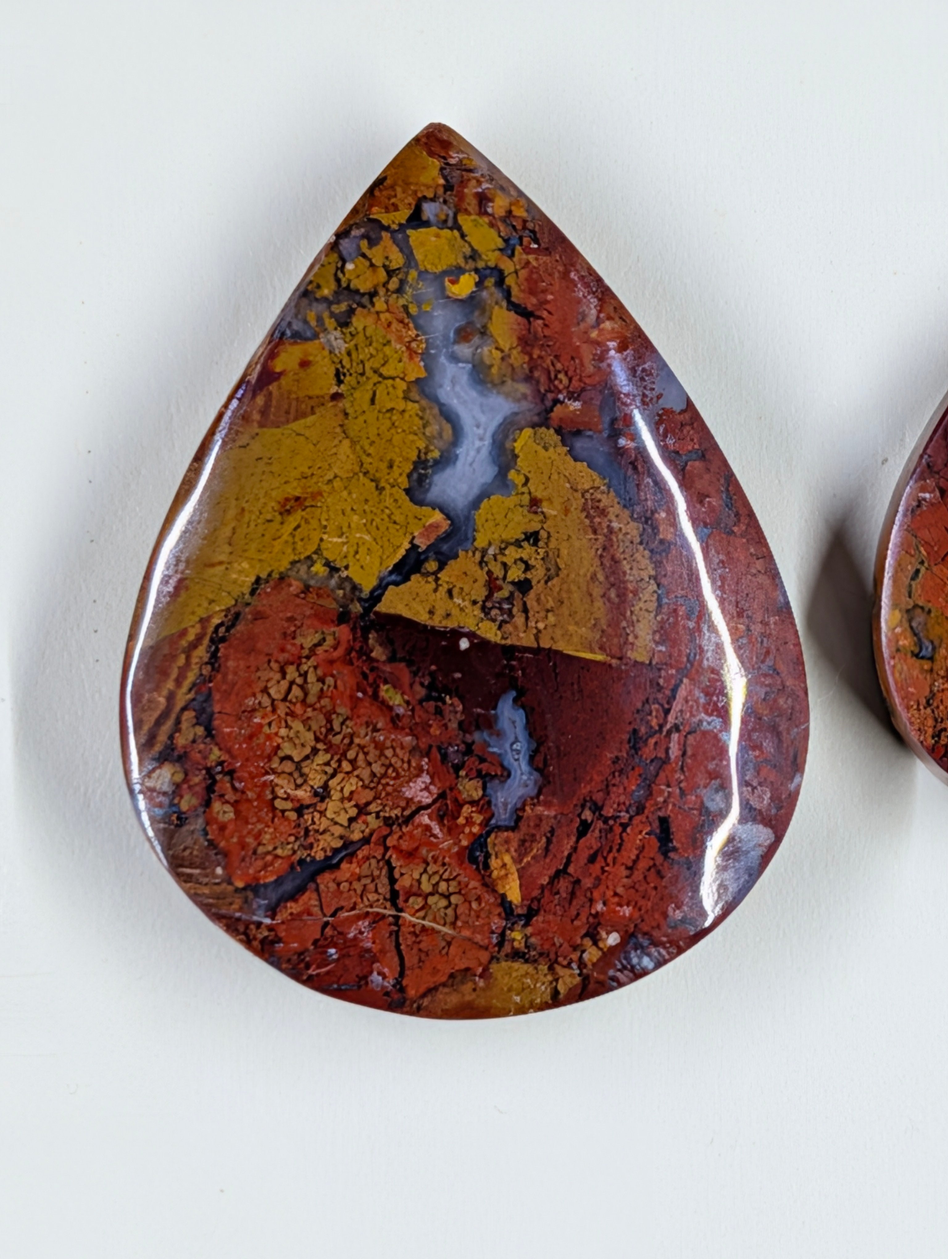 Tear Shape - Red Moss Agate - Design-Ready Sets