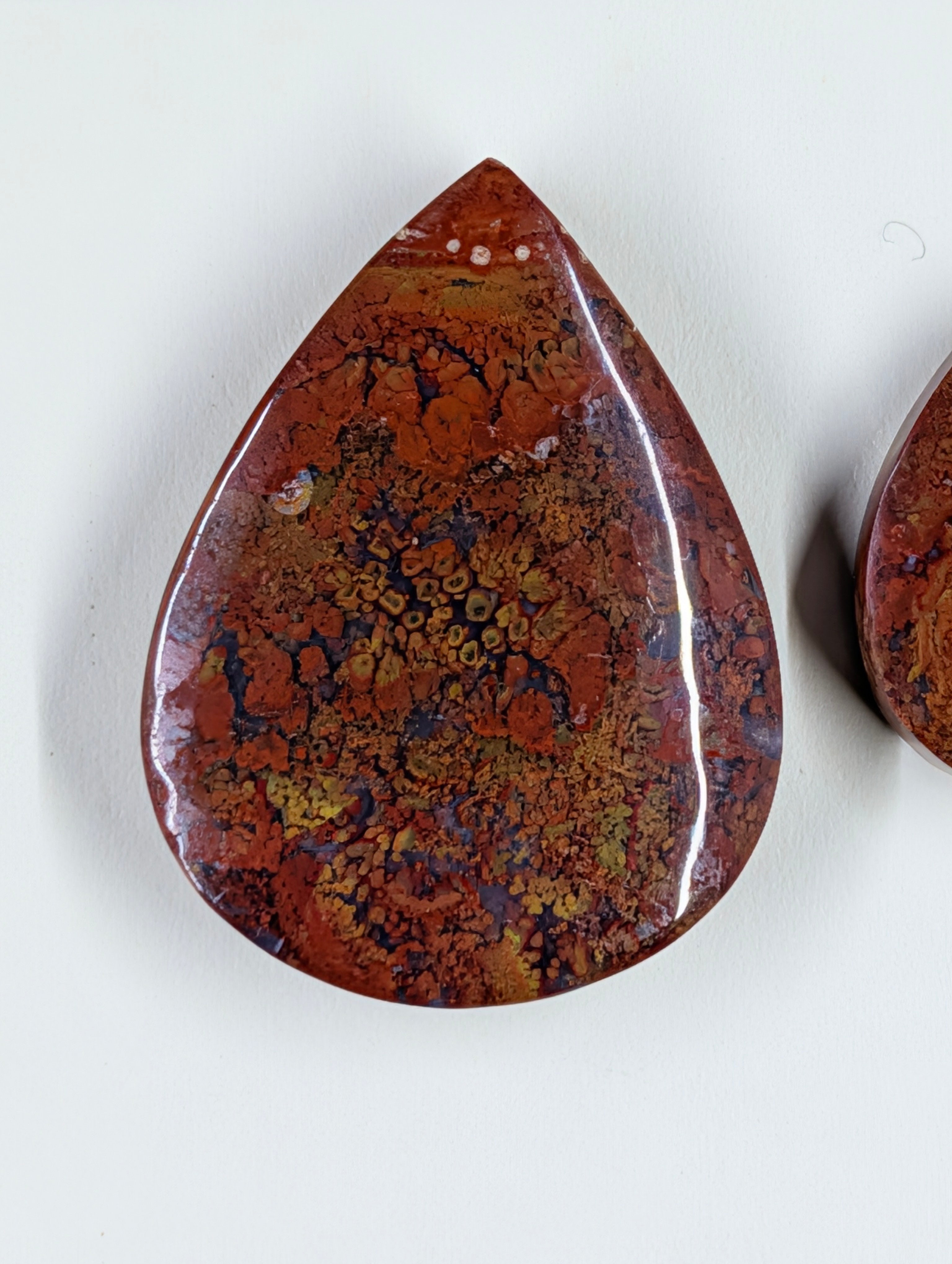 Tear Shape - Red Moss Agate - Design-Ready Sets