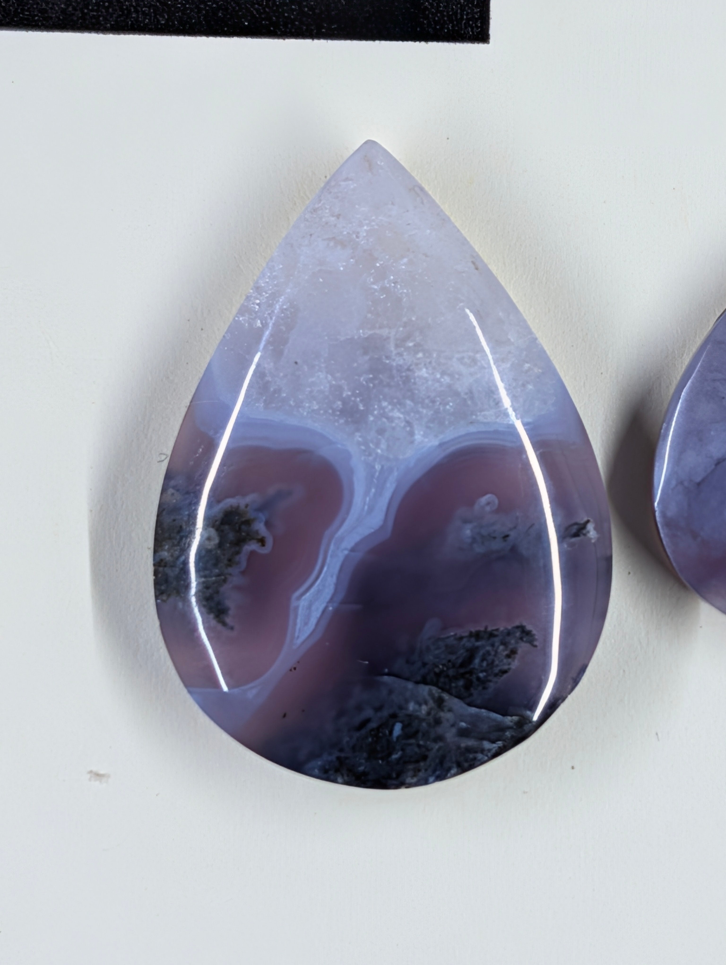 Tear Shape - Purple Moss Agate - Design-Ready Set