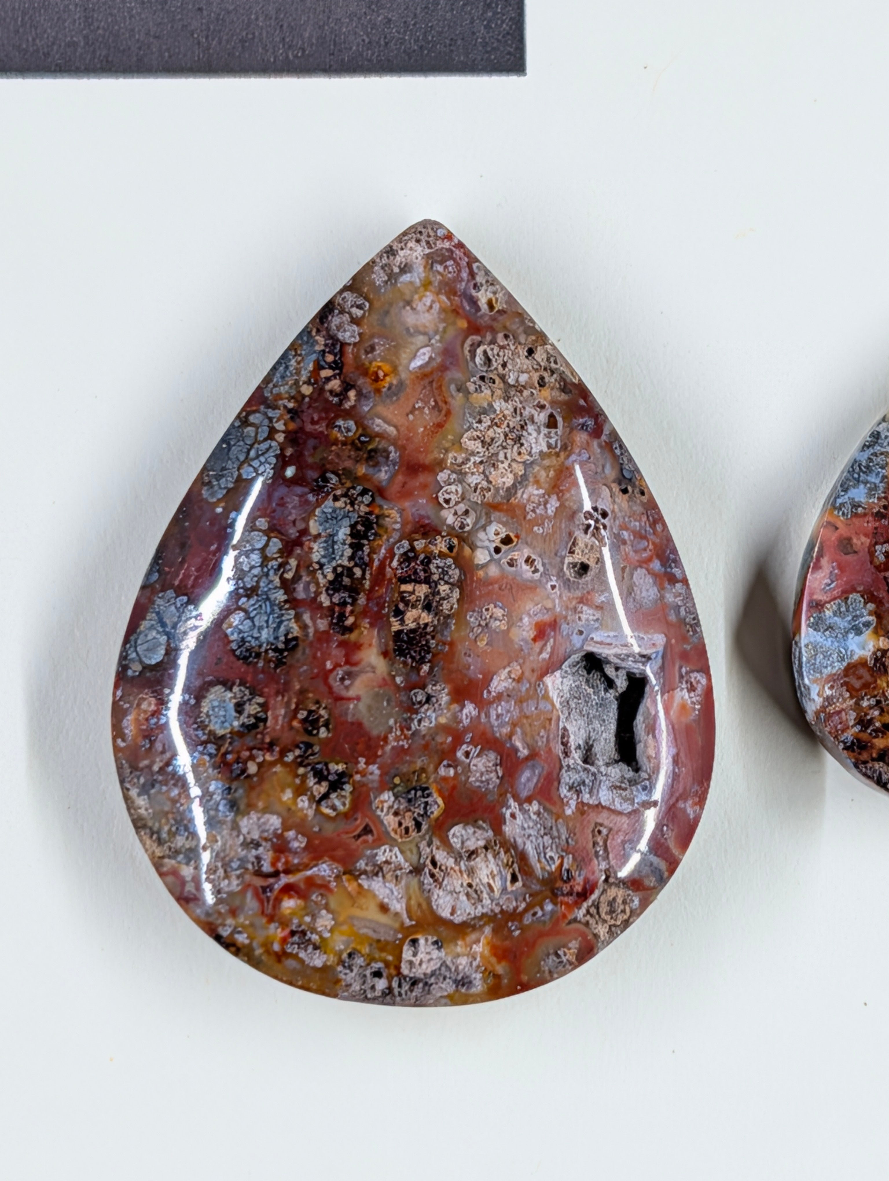 Tear Shape - Red Marcasite - Design-Ready Set