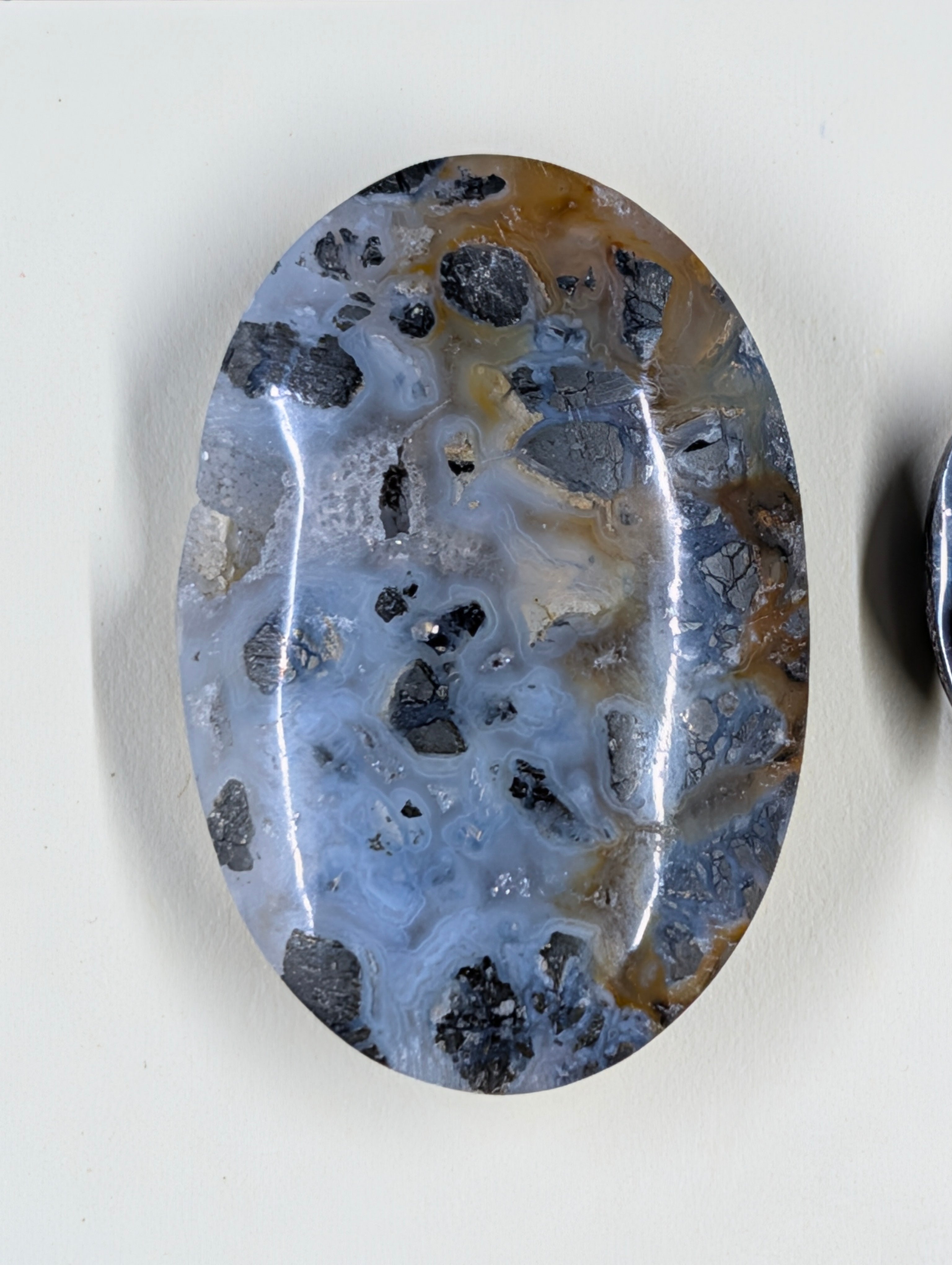 Oval Shape - Marcasite in Agate - Sacred Alchemy Select - Design-Ready Set