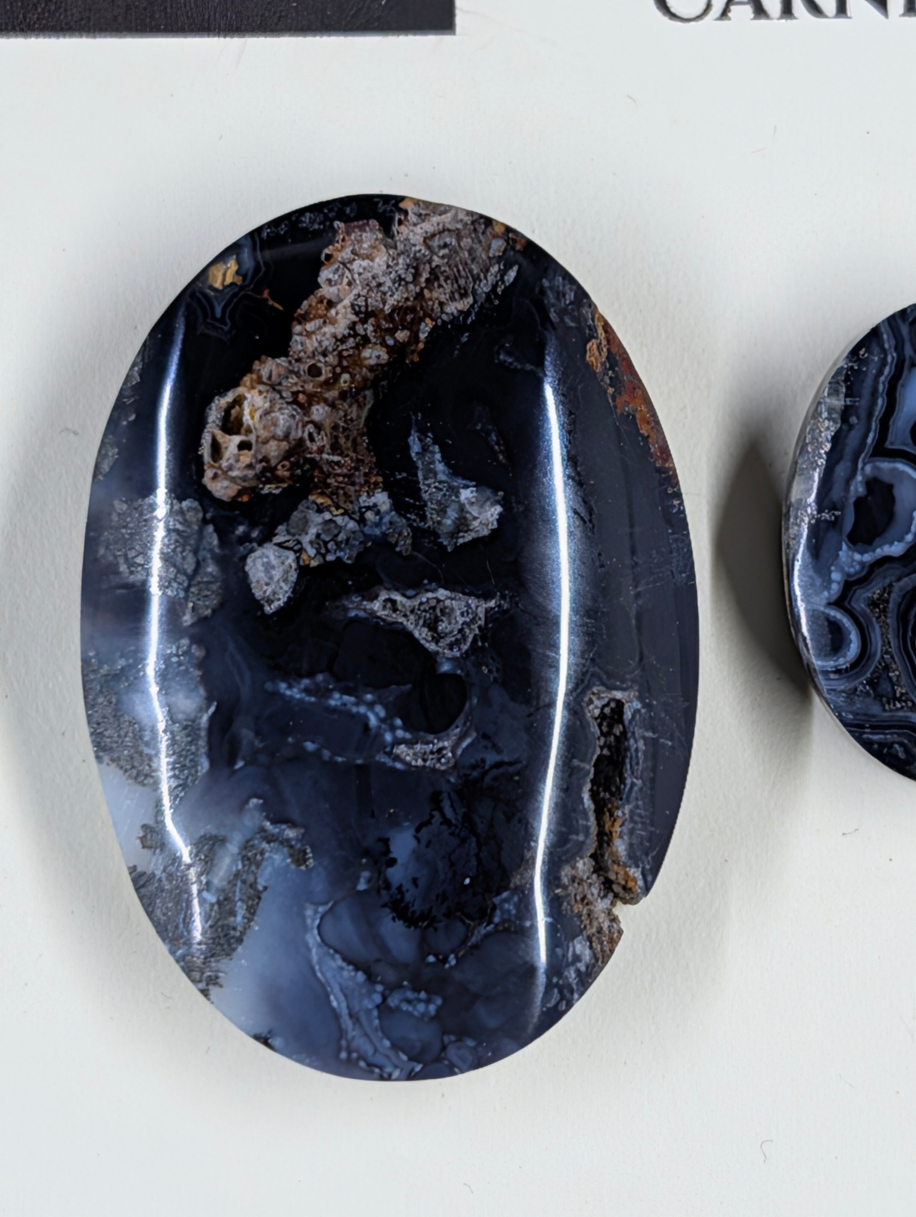 Oval Shape - Marcasite in Agate - Sacred Alchemy Select - Design-Ready Set