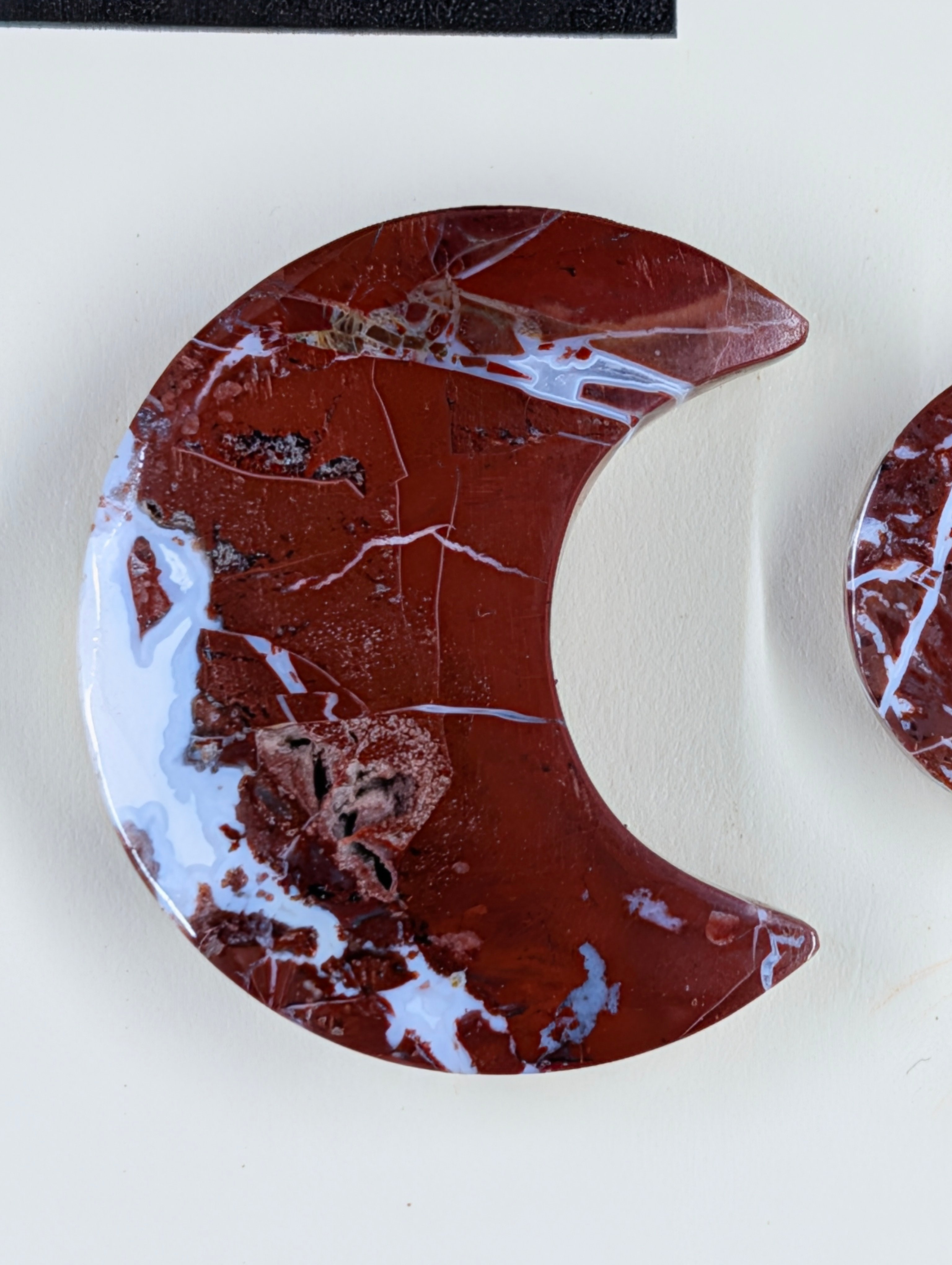 Crescent Moon - Red Moss Agate - Design-Ready Sets