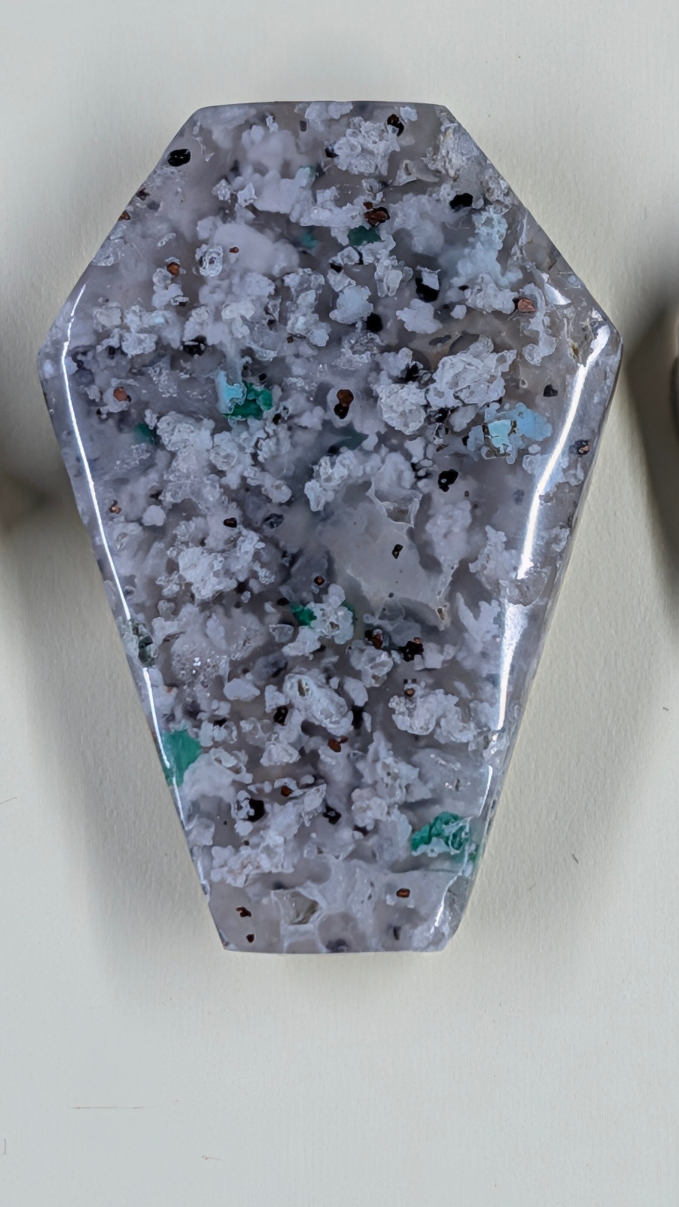 Coffin Shape - Confetti Chrysocolla - Sacred Alchemy Select - Design-Ready Set