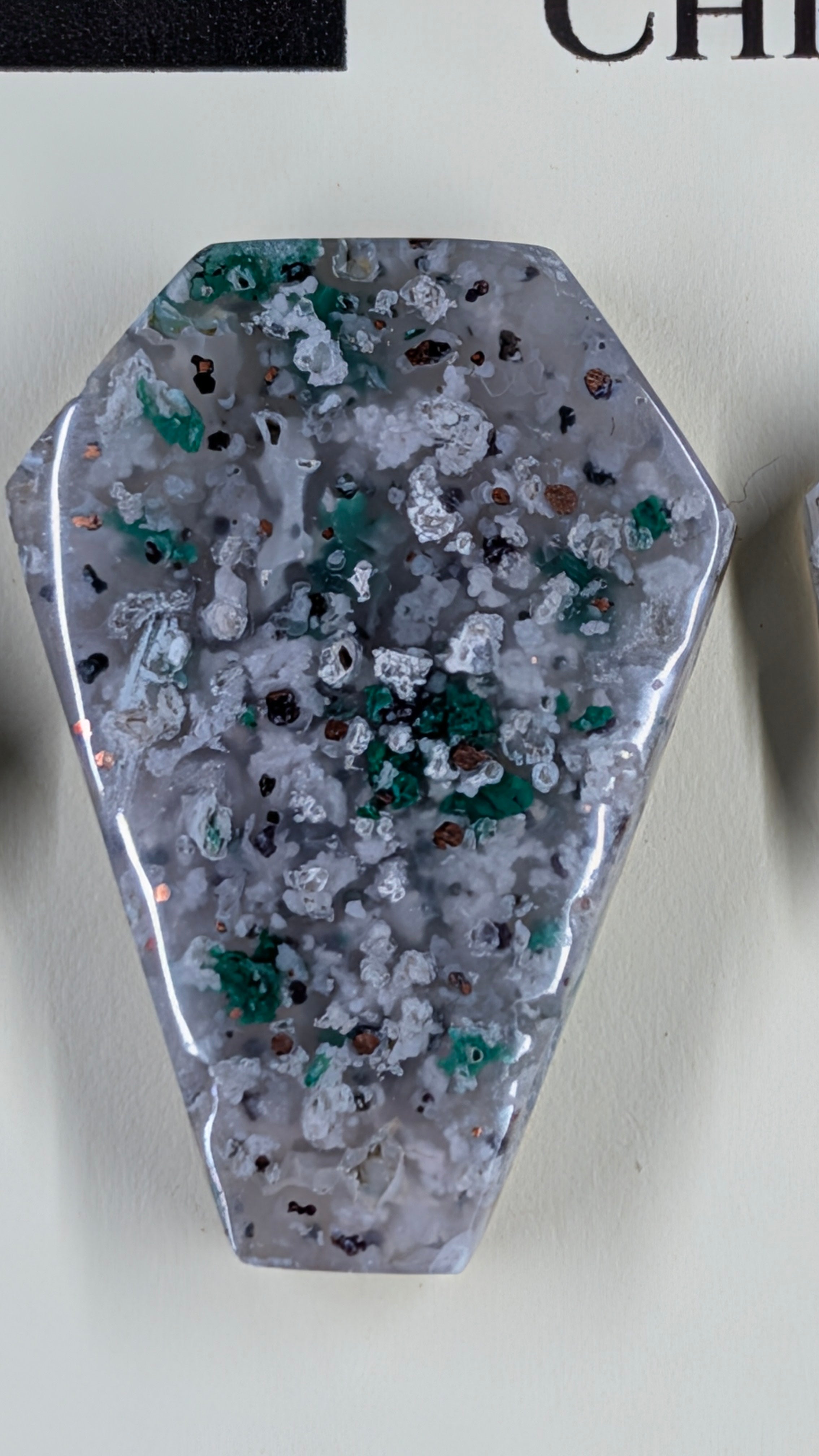 Coffin Shape - Confetti Chrysocolla - Sacred Alchemy Select - Design-Ready Set