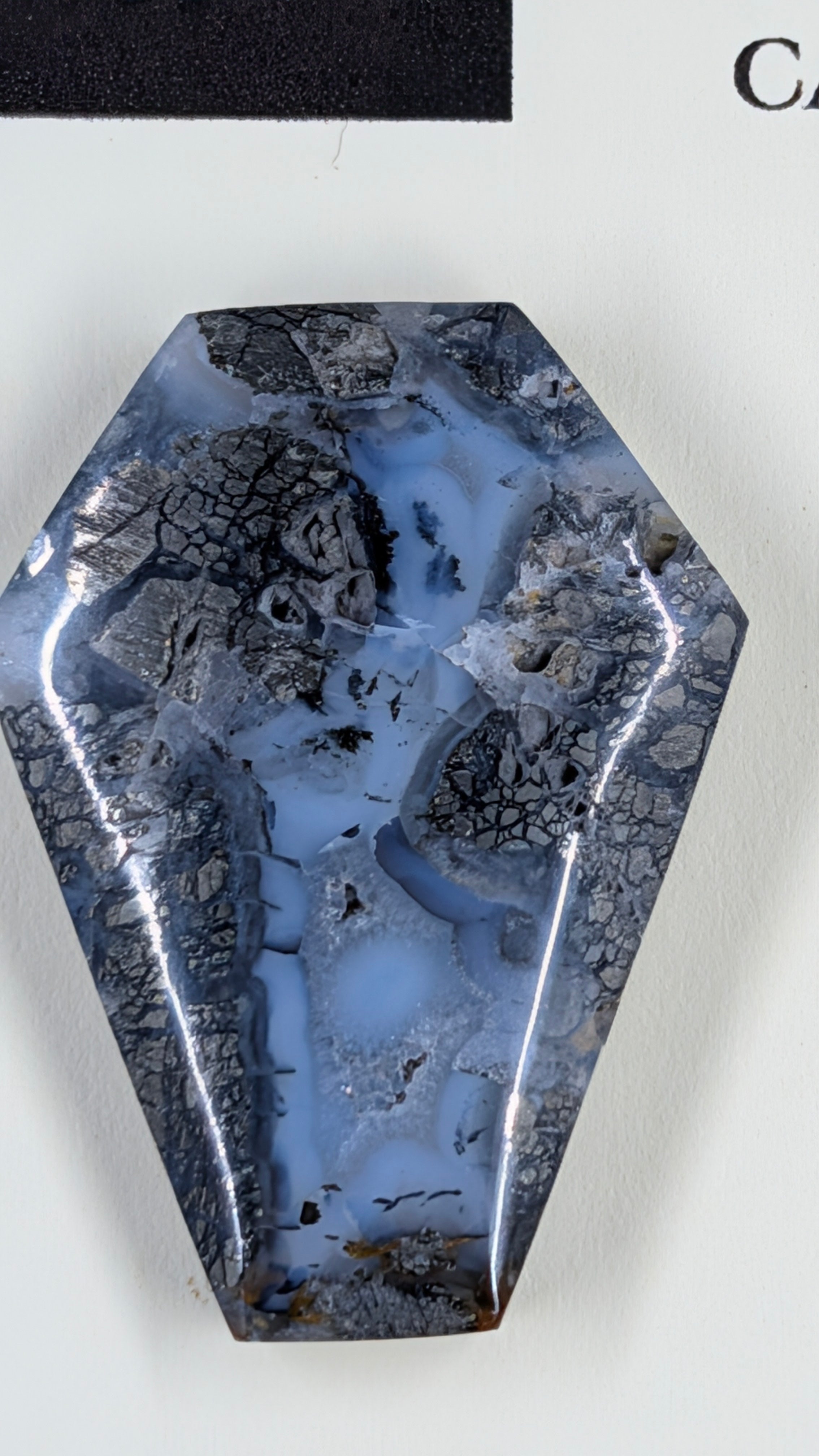 Coffin Shape - Marcasite in Agate - Sacred Alchemy Select - Design-Ready Set