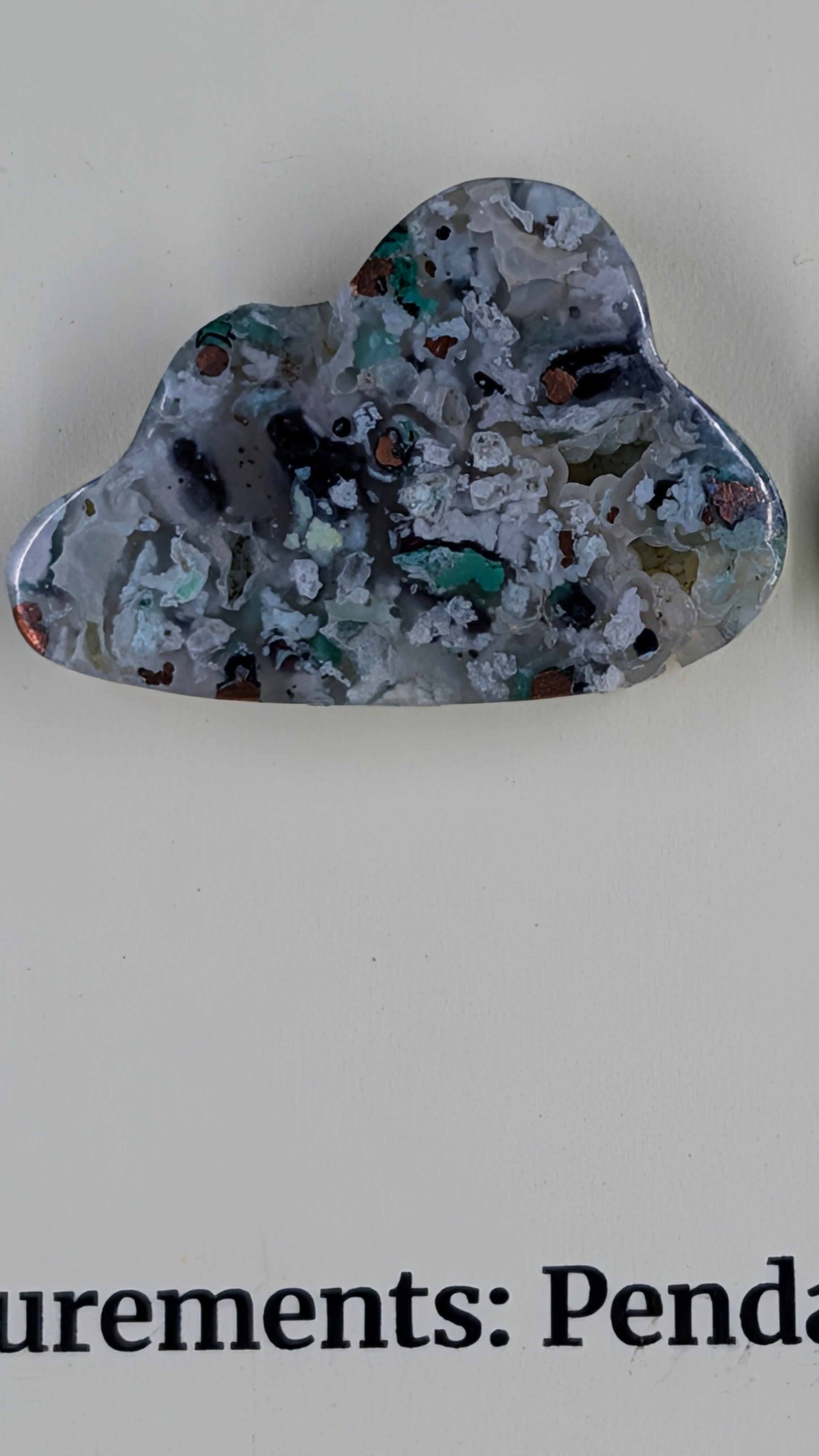 Cloud Shape - Confetti Chrysocolla - Sacred Alchemy Select - Design-Ready Pair.