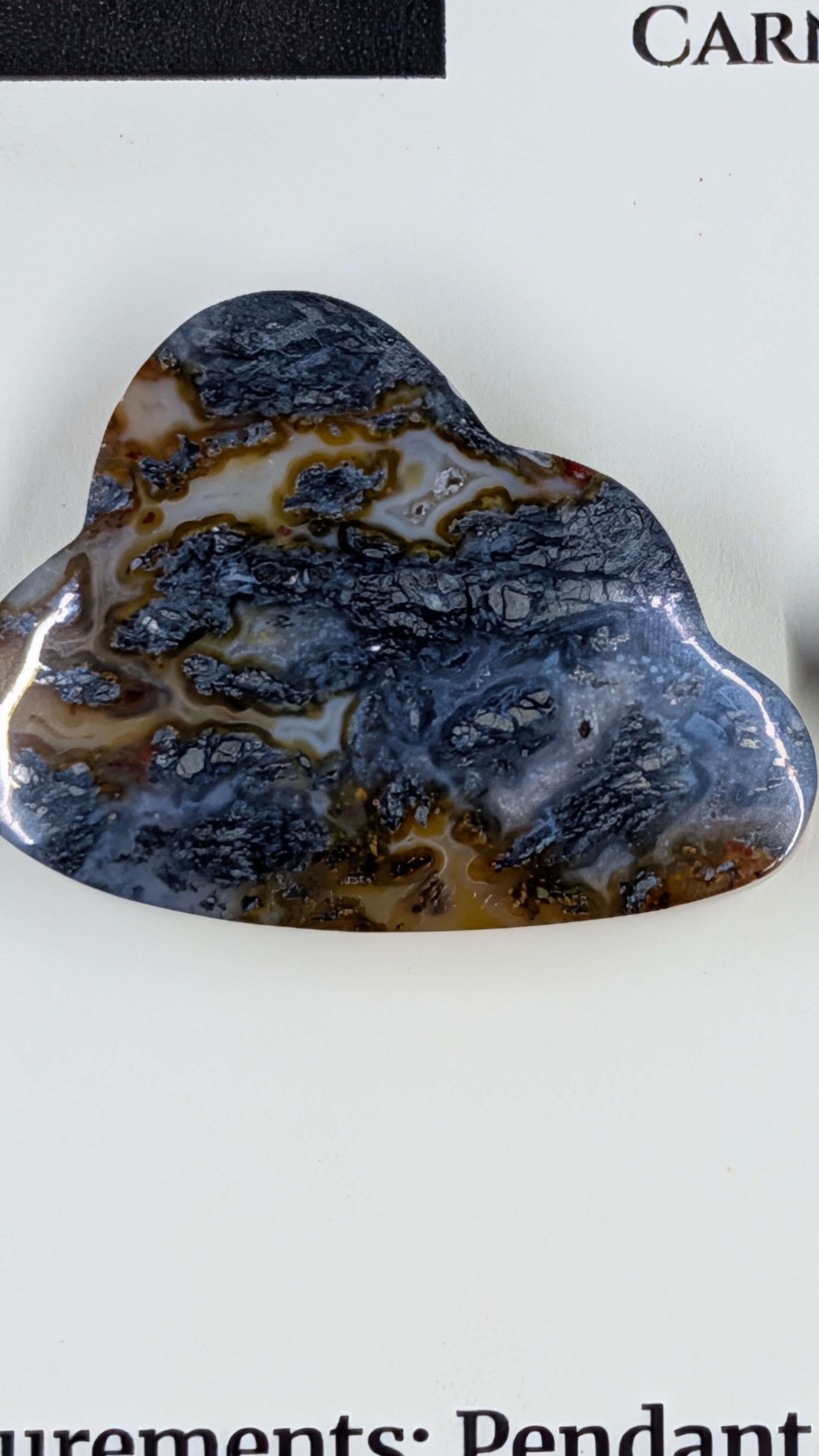 Cloud Shape - Marcasite in Agate - Sacred Alchemy Select - Design-Ready Set