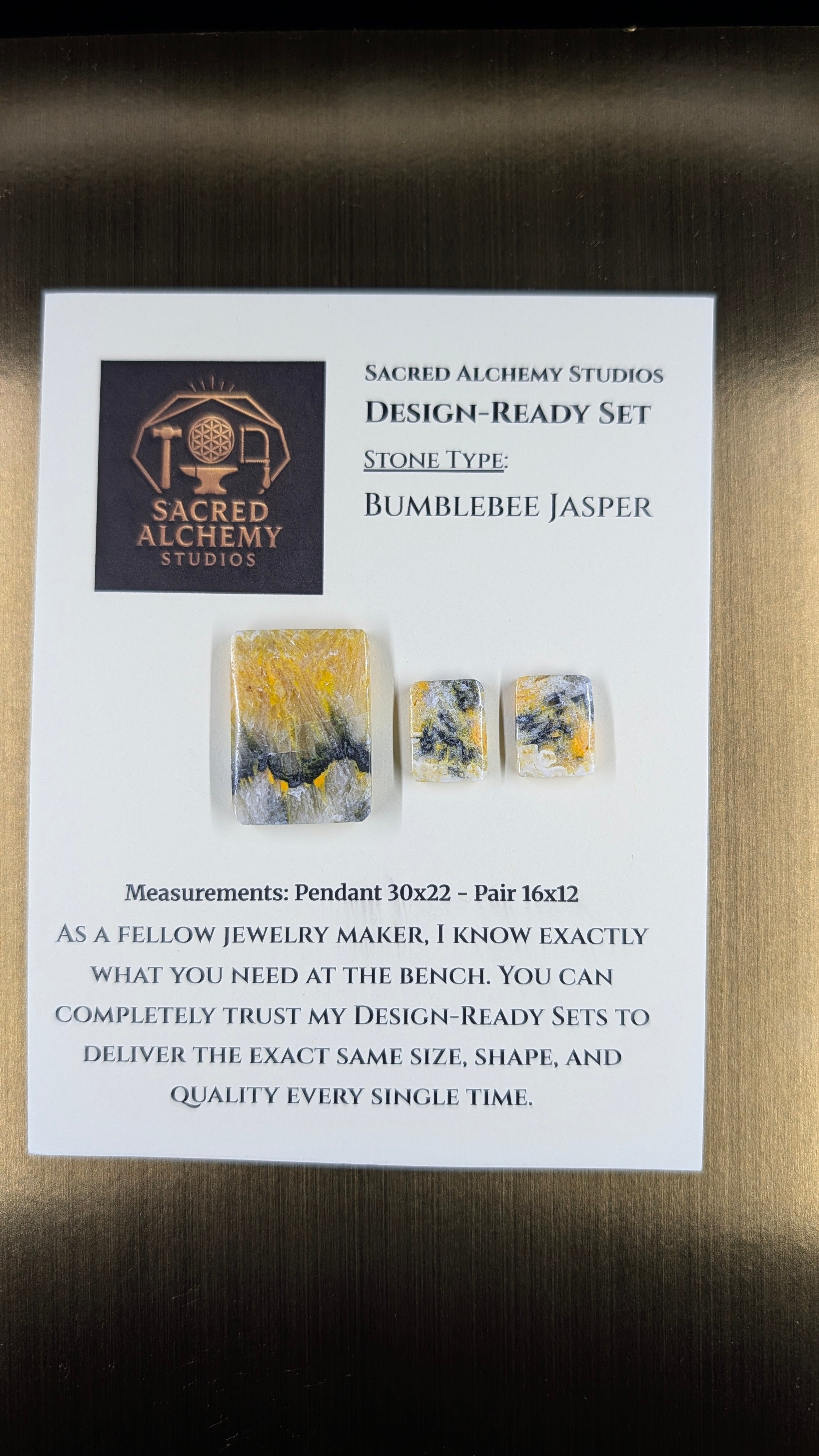 Rectangle Shape - Bumblebee Jasper - Design-Ready Set