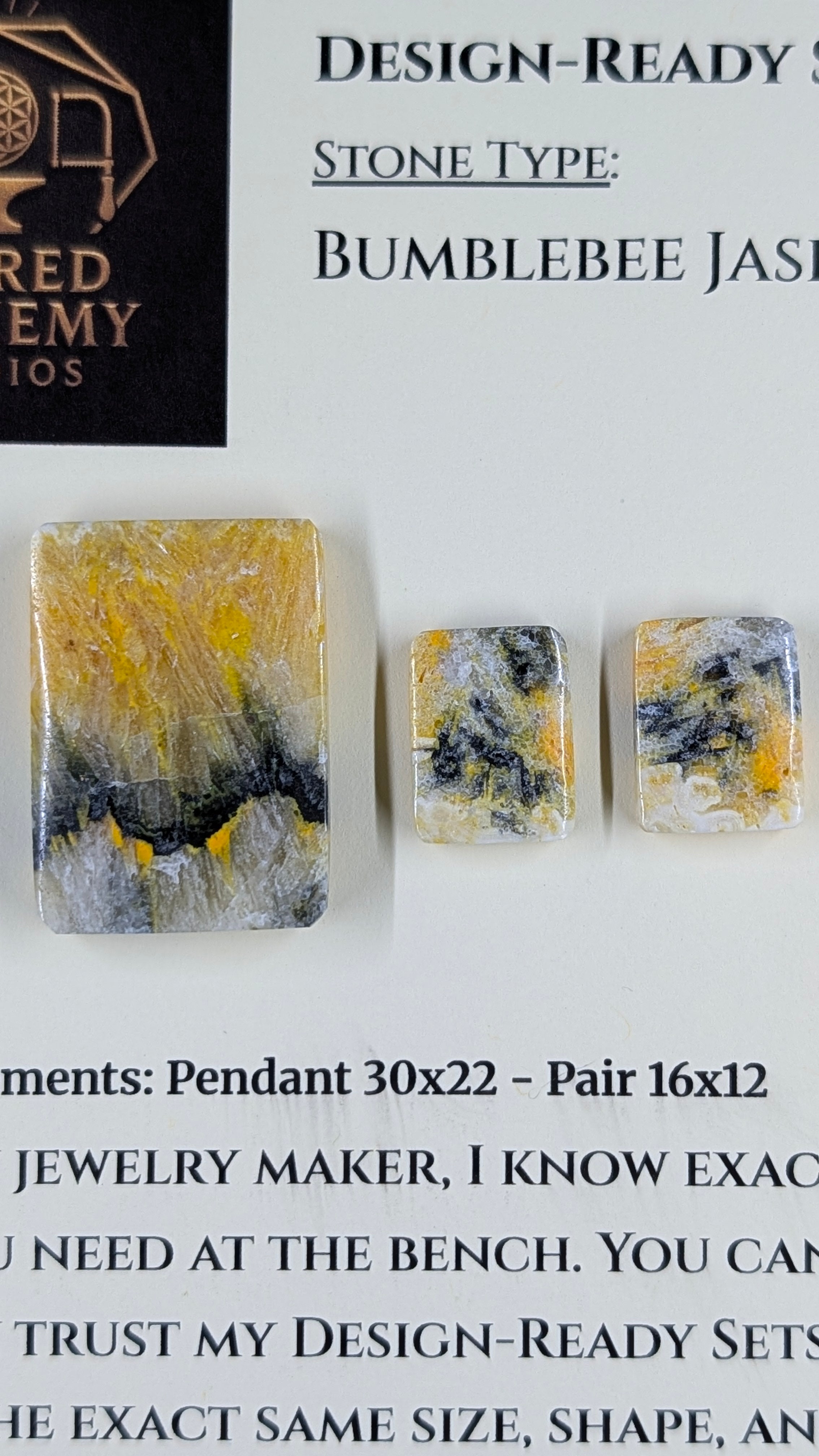 Rectangle Shape - Bumblebee Jasper - Design-Ready Set