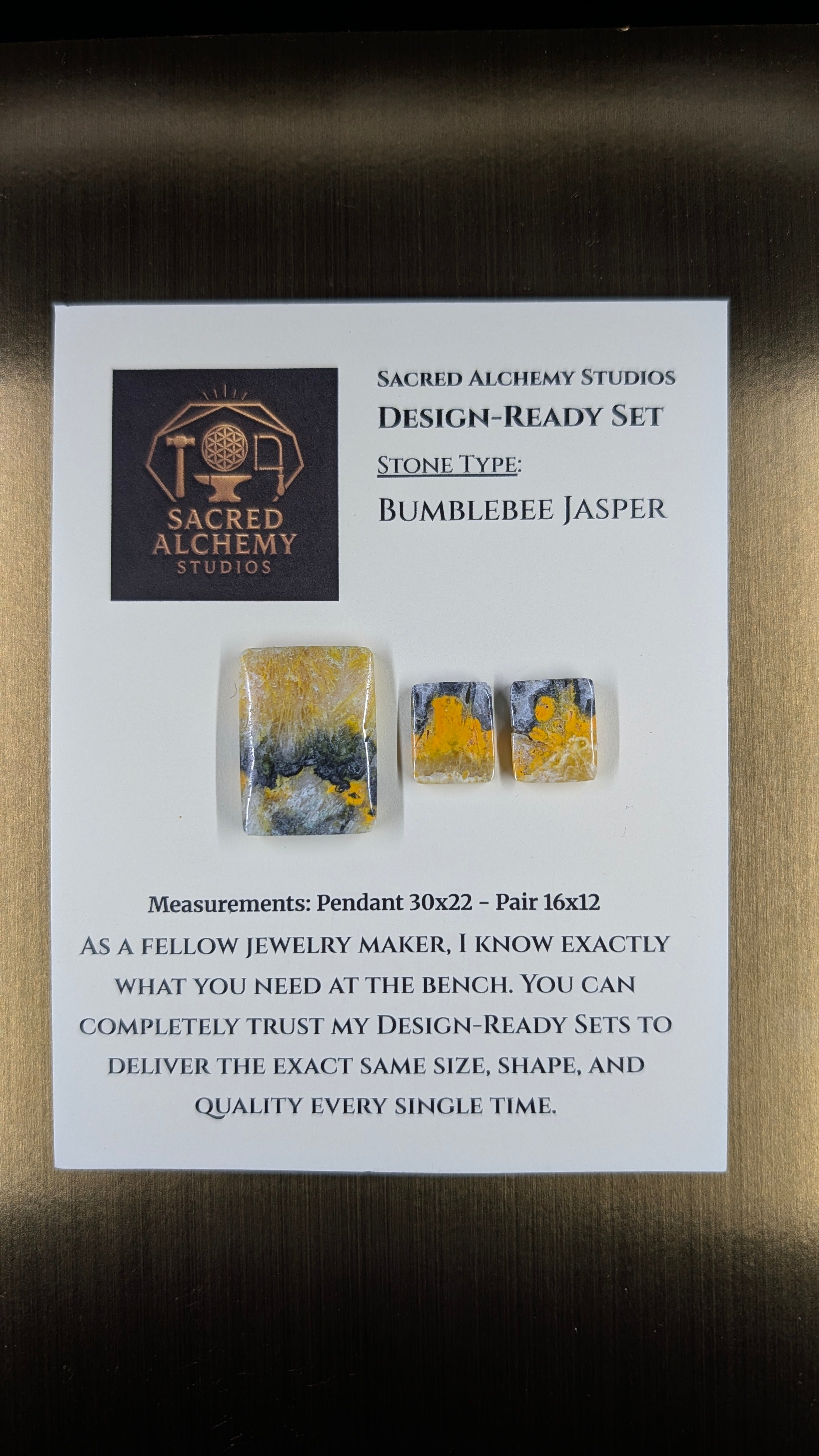 Rectangle Shape - Bumblebee Jasper - Design-Ready Set