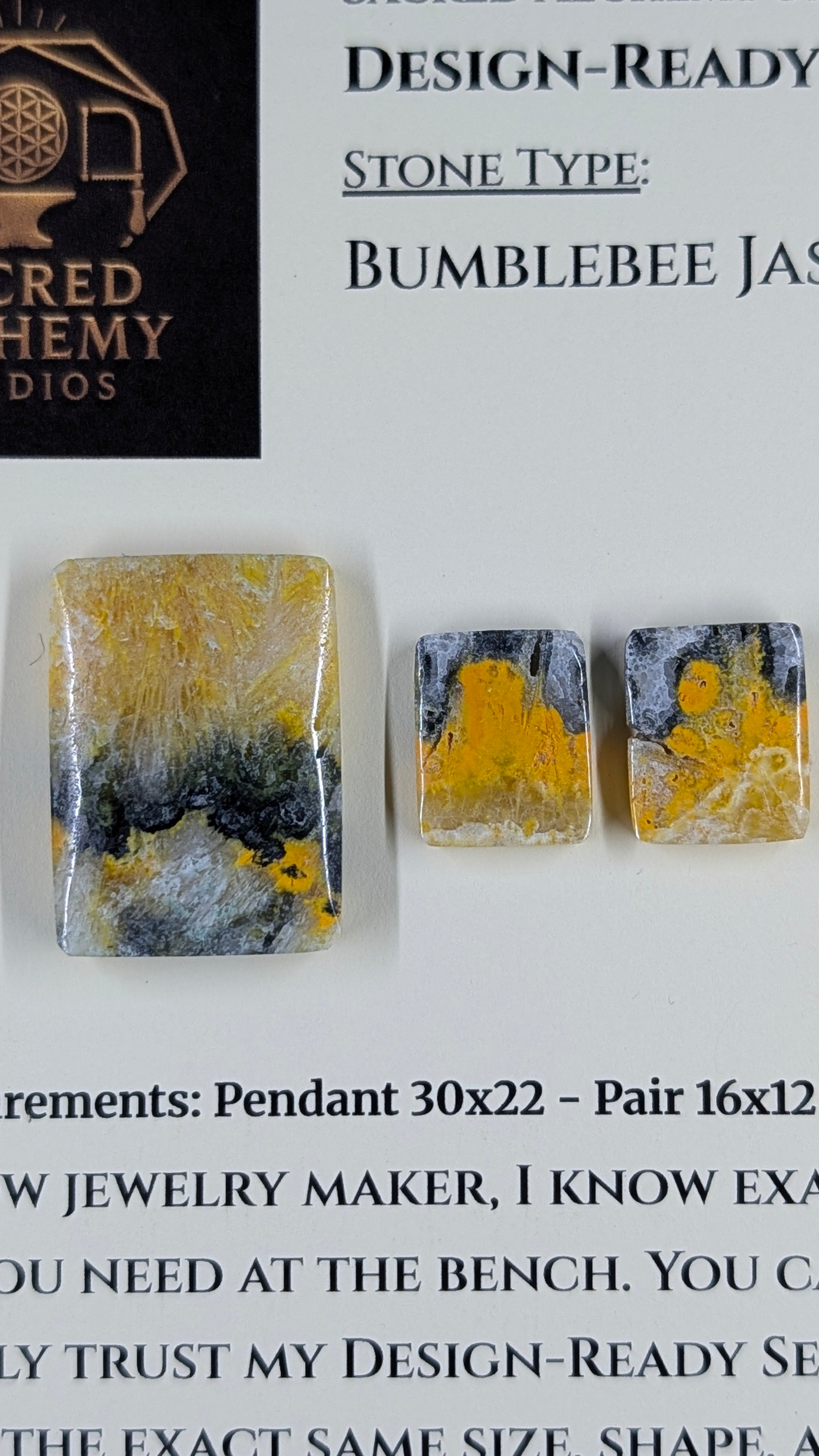 Rectangle Shape - Bumblebee Jasper - Design-Ready Set