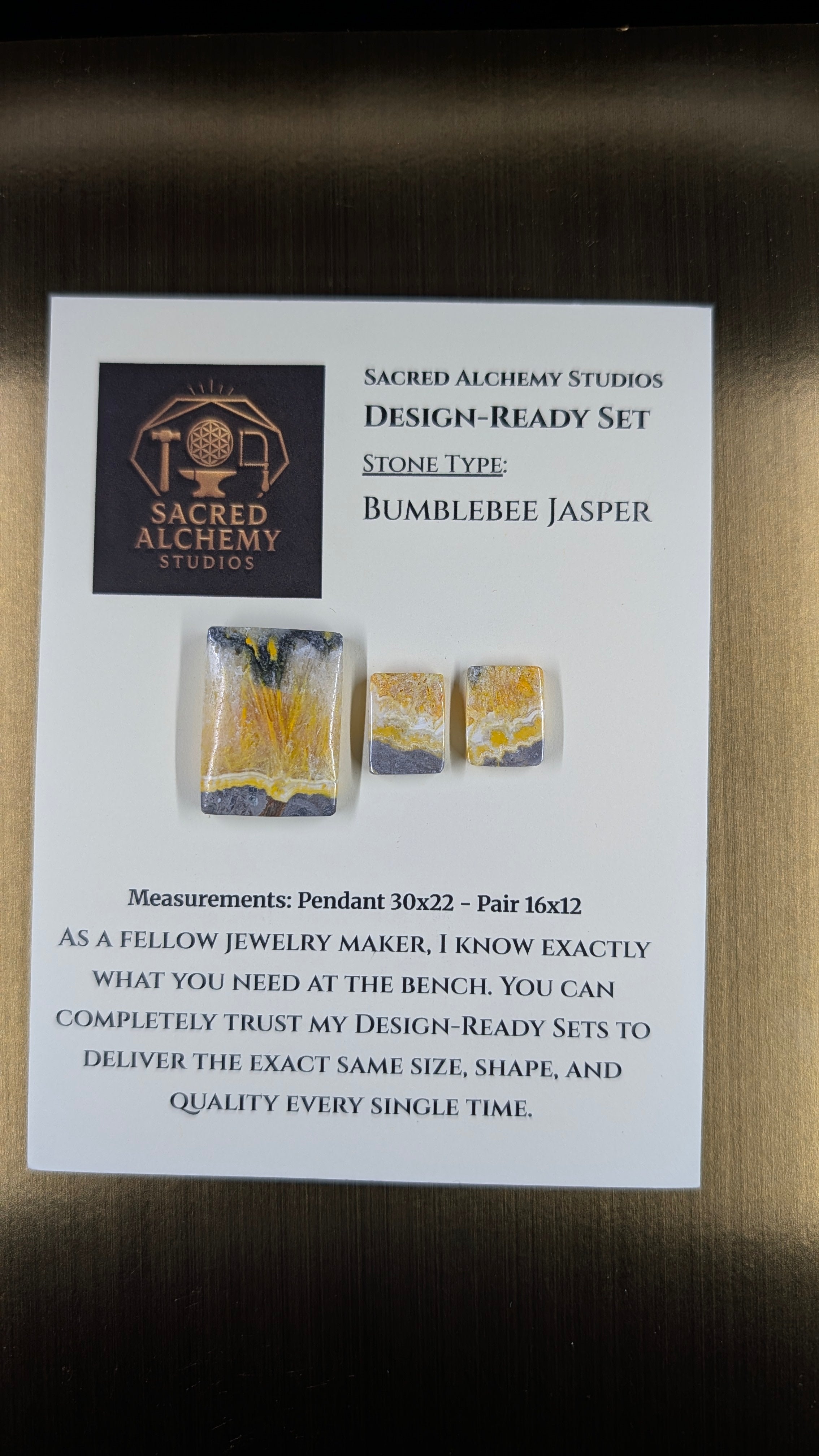 Rectangle Shape - Bumblebee Jasper - Design-Ready Set