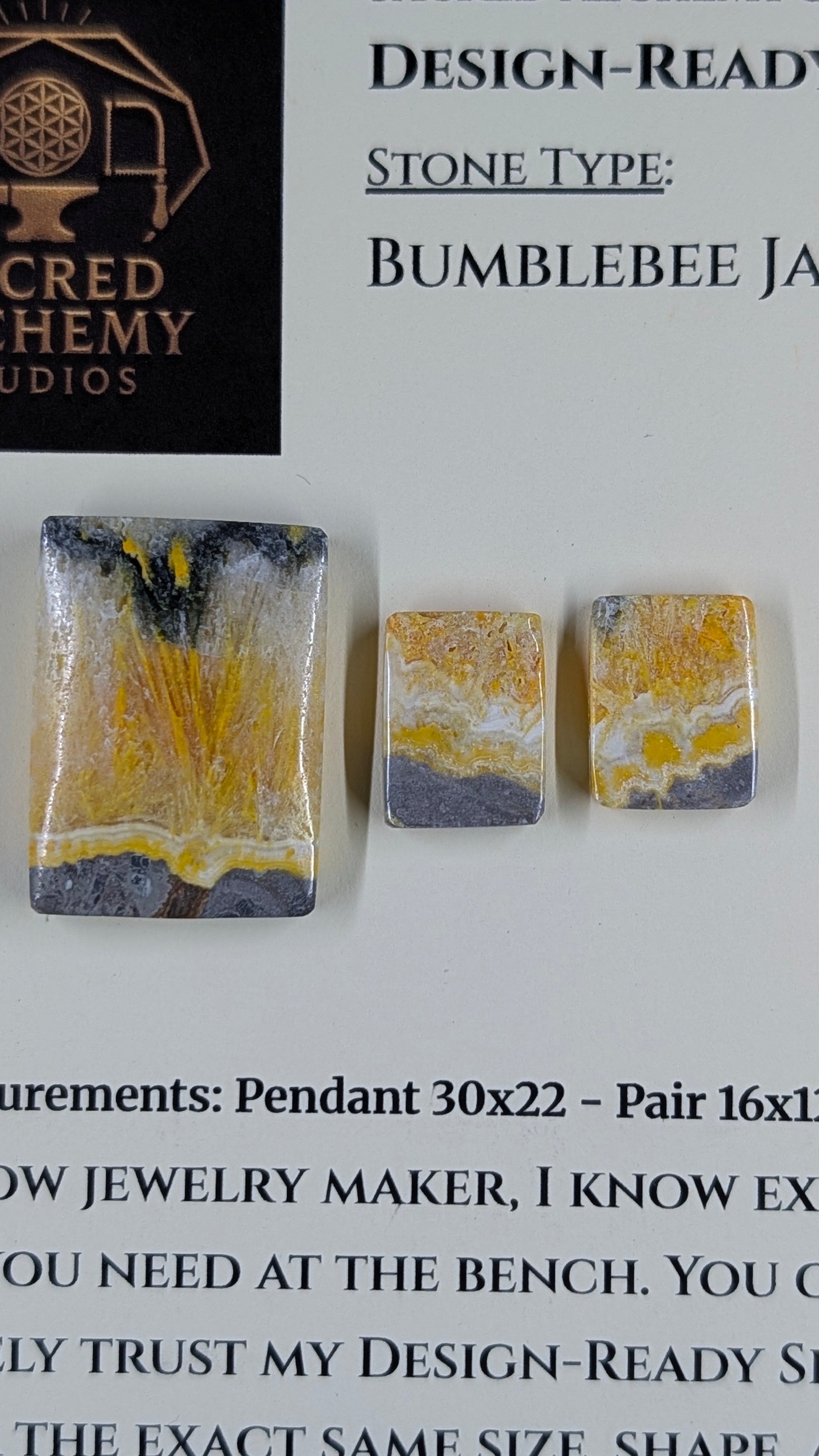 Rectangle Shape - Bumblebee Jasper - Design-Ready Set