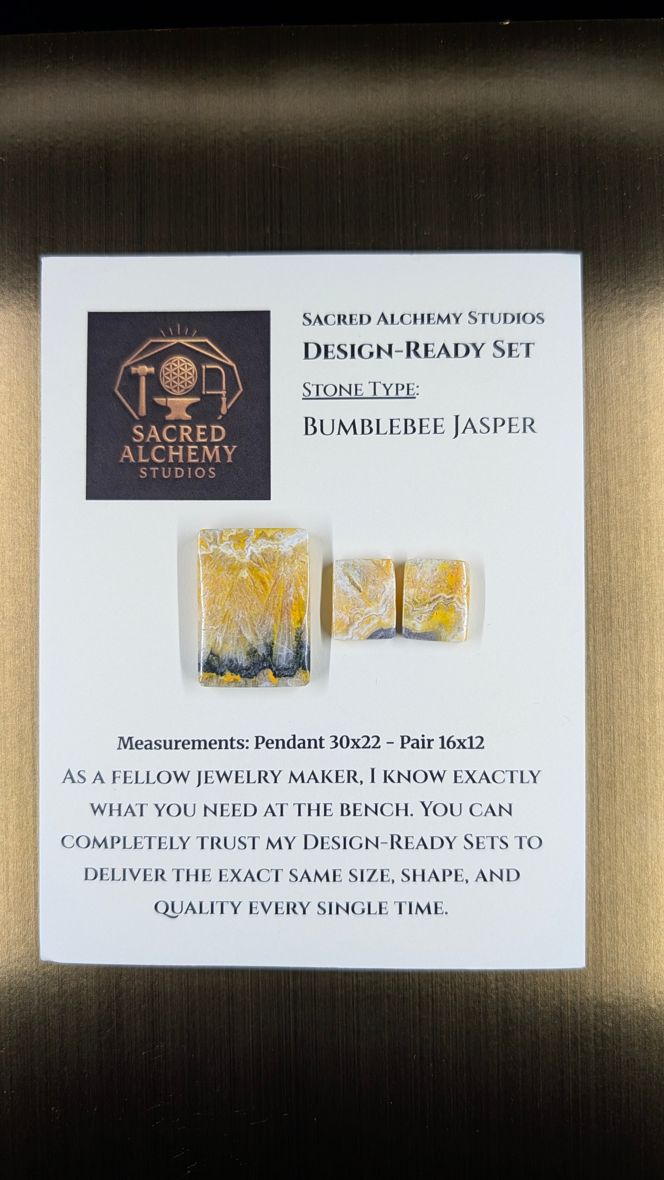 Rectangle Shape - Bumblebee Jasper - Design-Ready Set