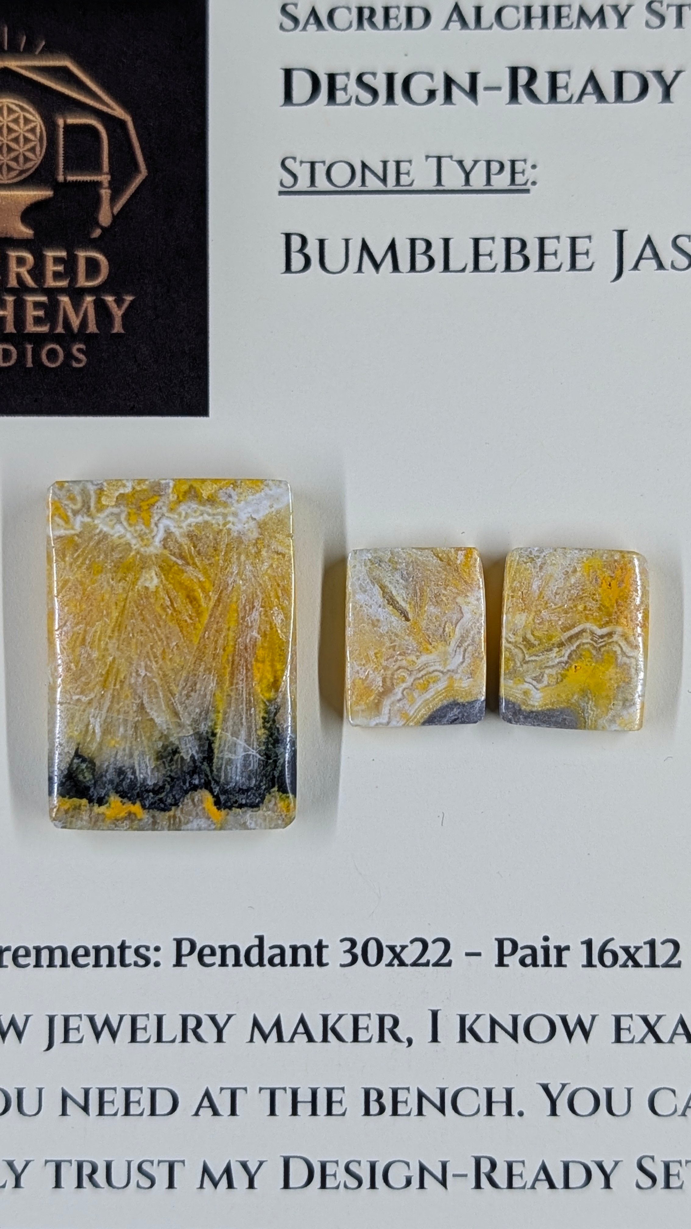 Rectangle Shape - Bumblebee Jasper - Design-Ready Set