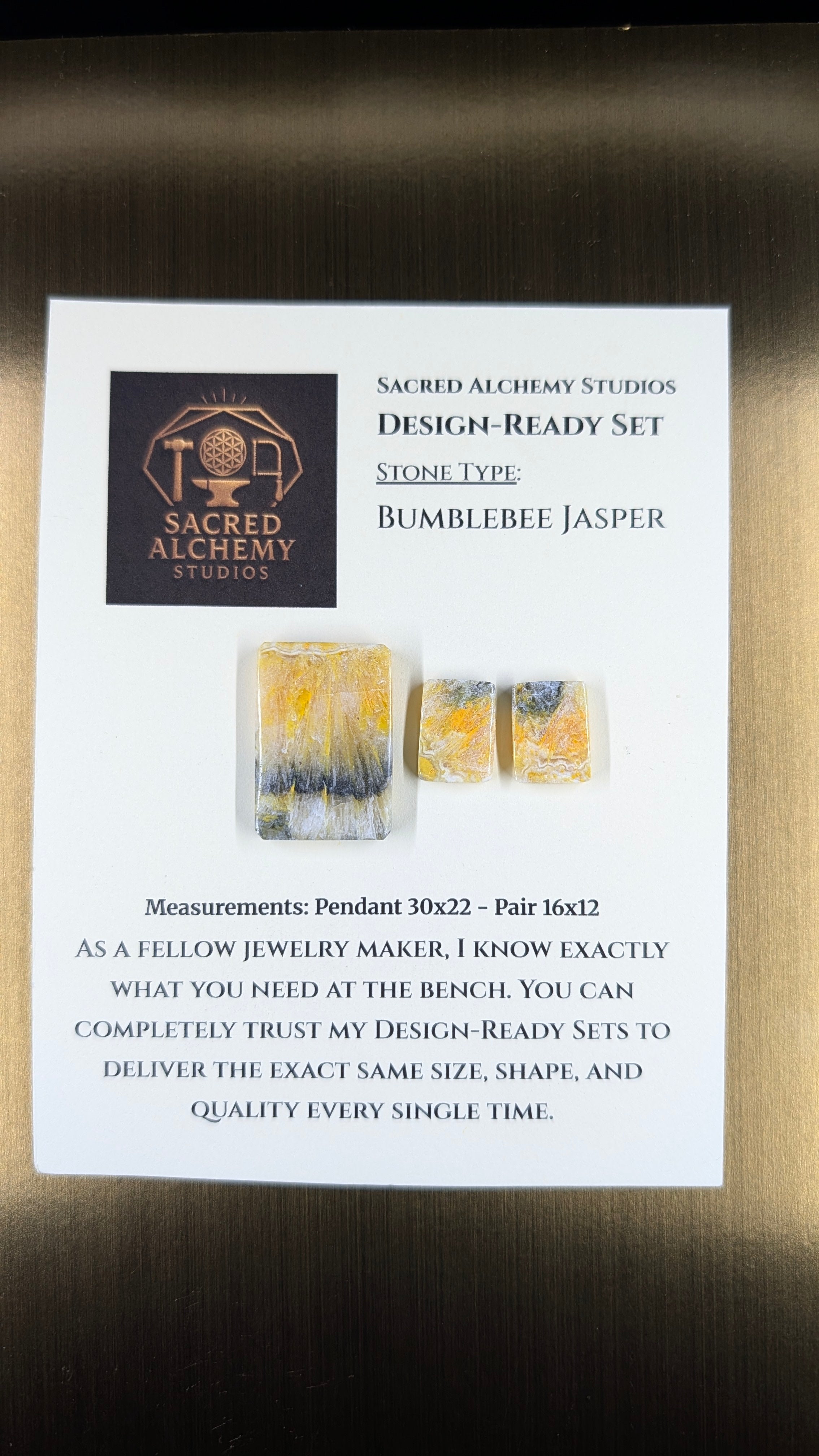 Rectangle Shape - Bumblebee Jasper - Design-Ready Set