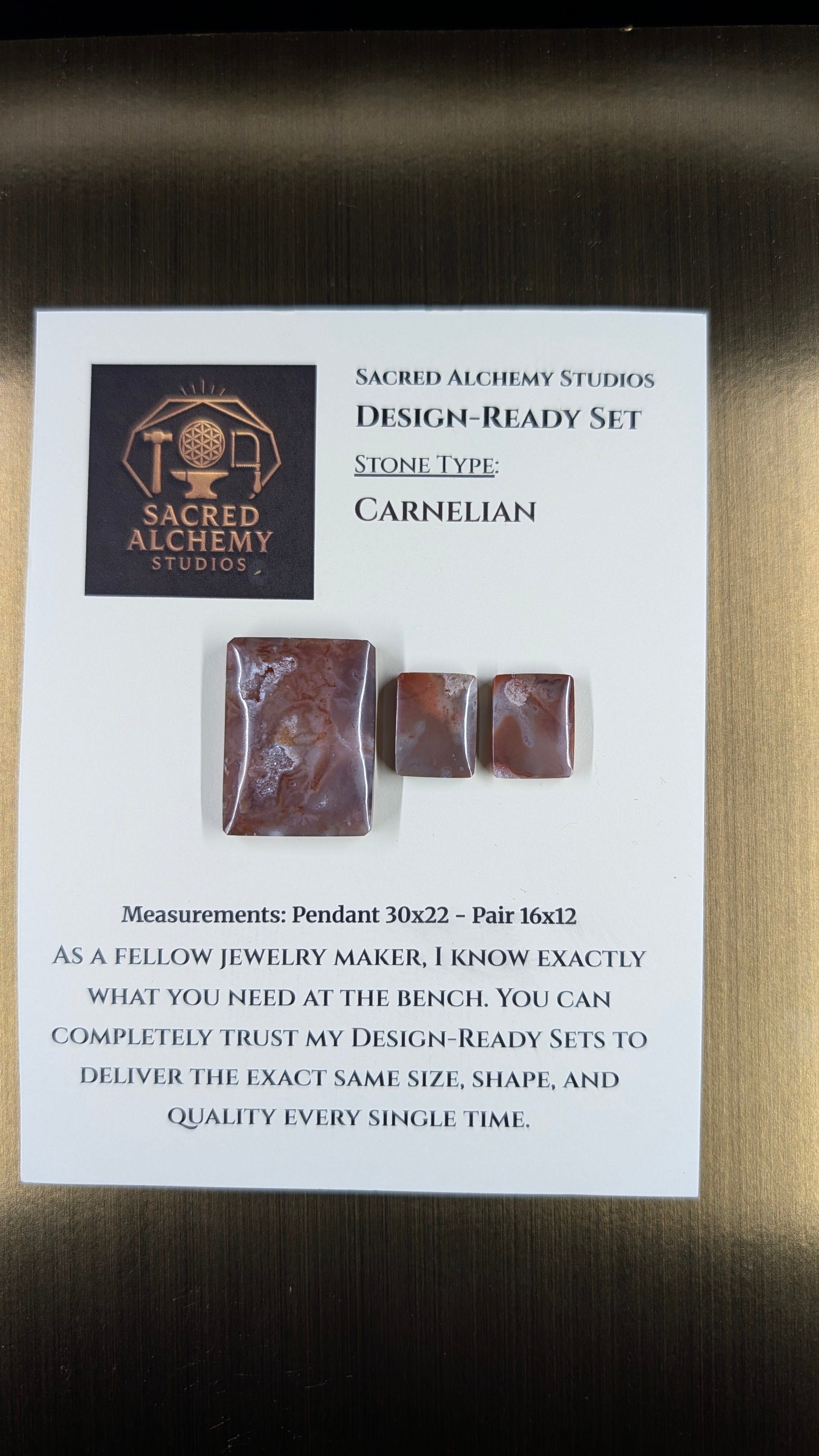 Rectangle Shape - Carnelian - Design-Ready Set