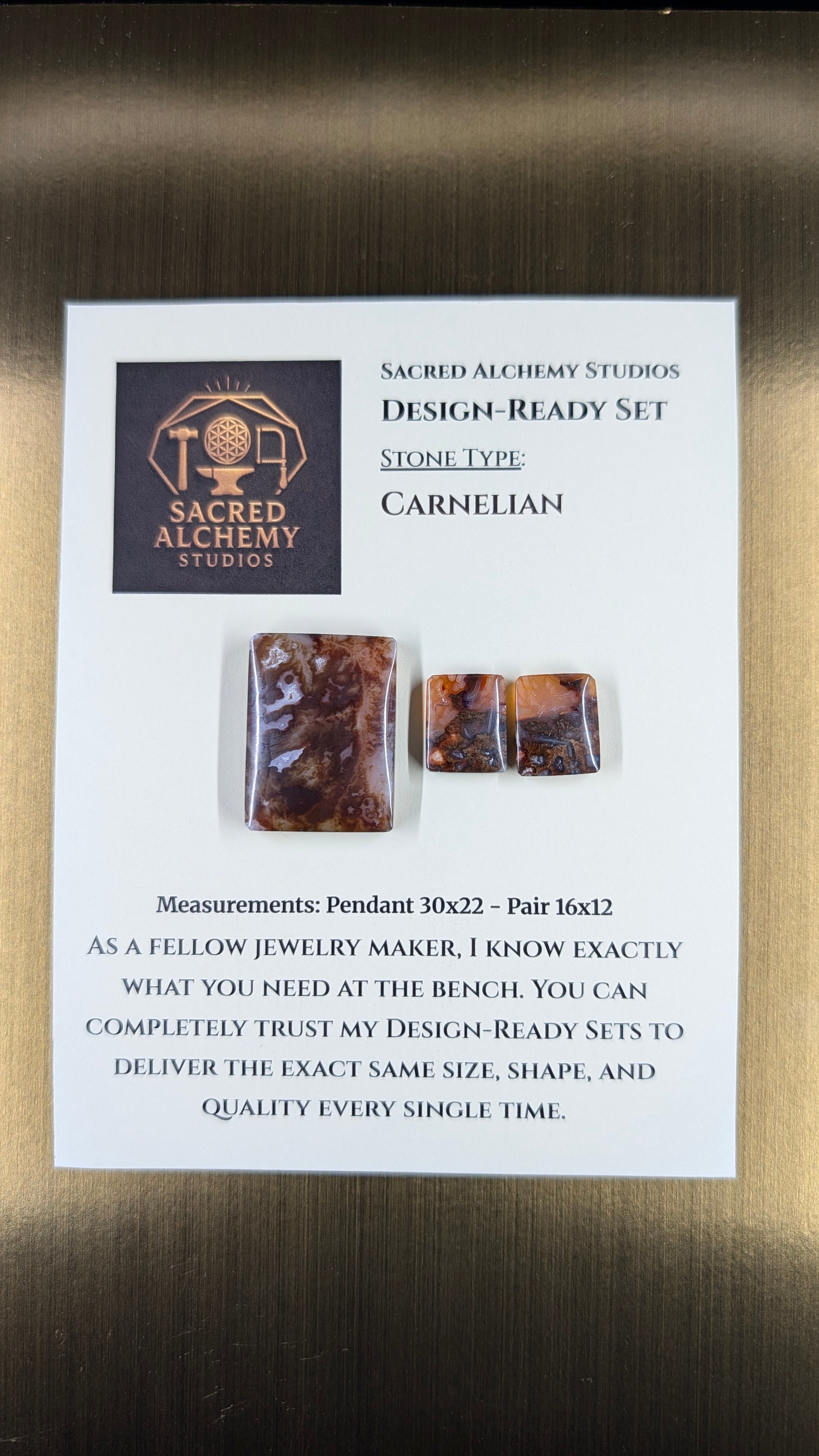 Rectangle Shape - Carnelian - Design-Ready Set