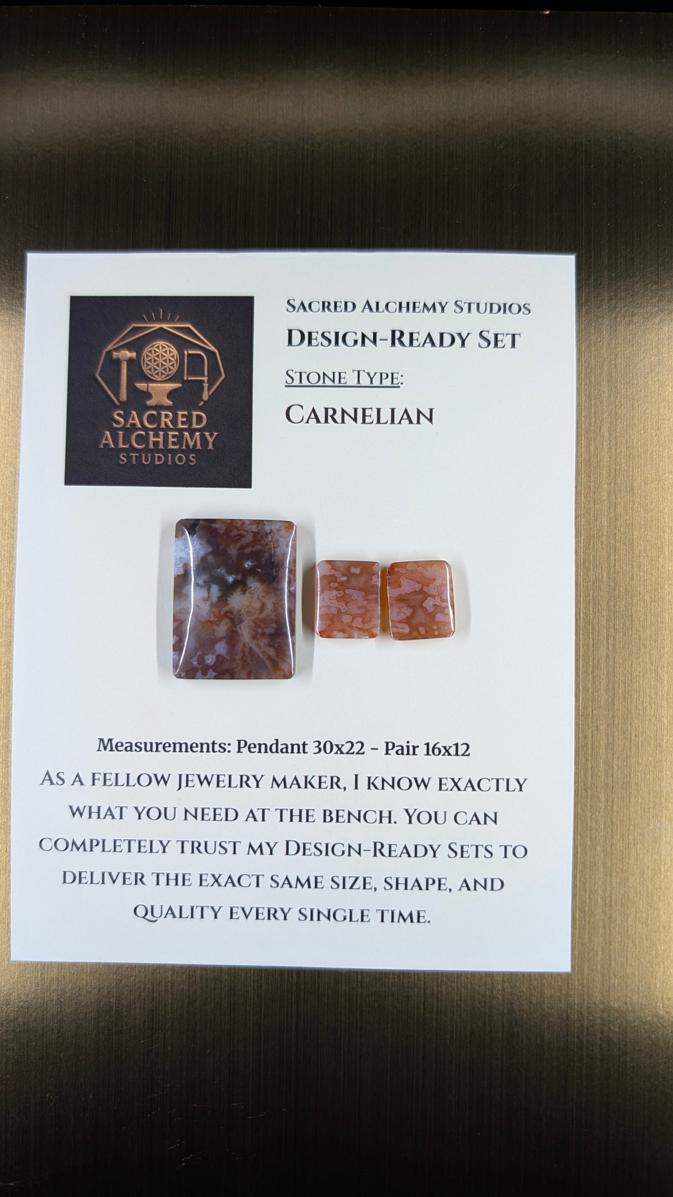 Rectangle Shape - Carnelian - Design-Ready Set