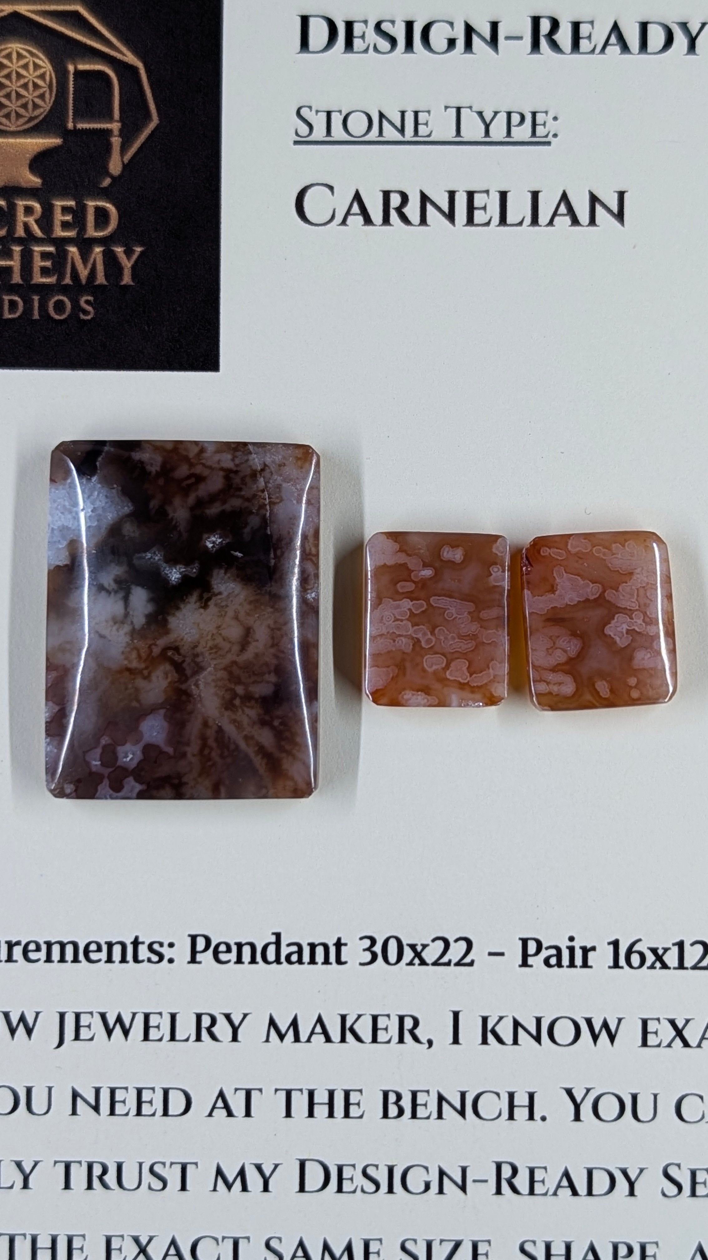 Rectangle Shape - Carnelian - Design-Ready Set