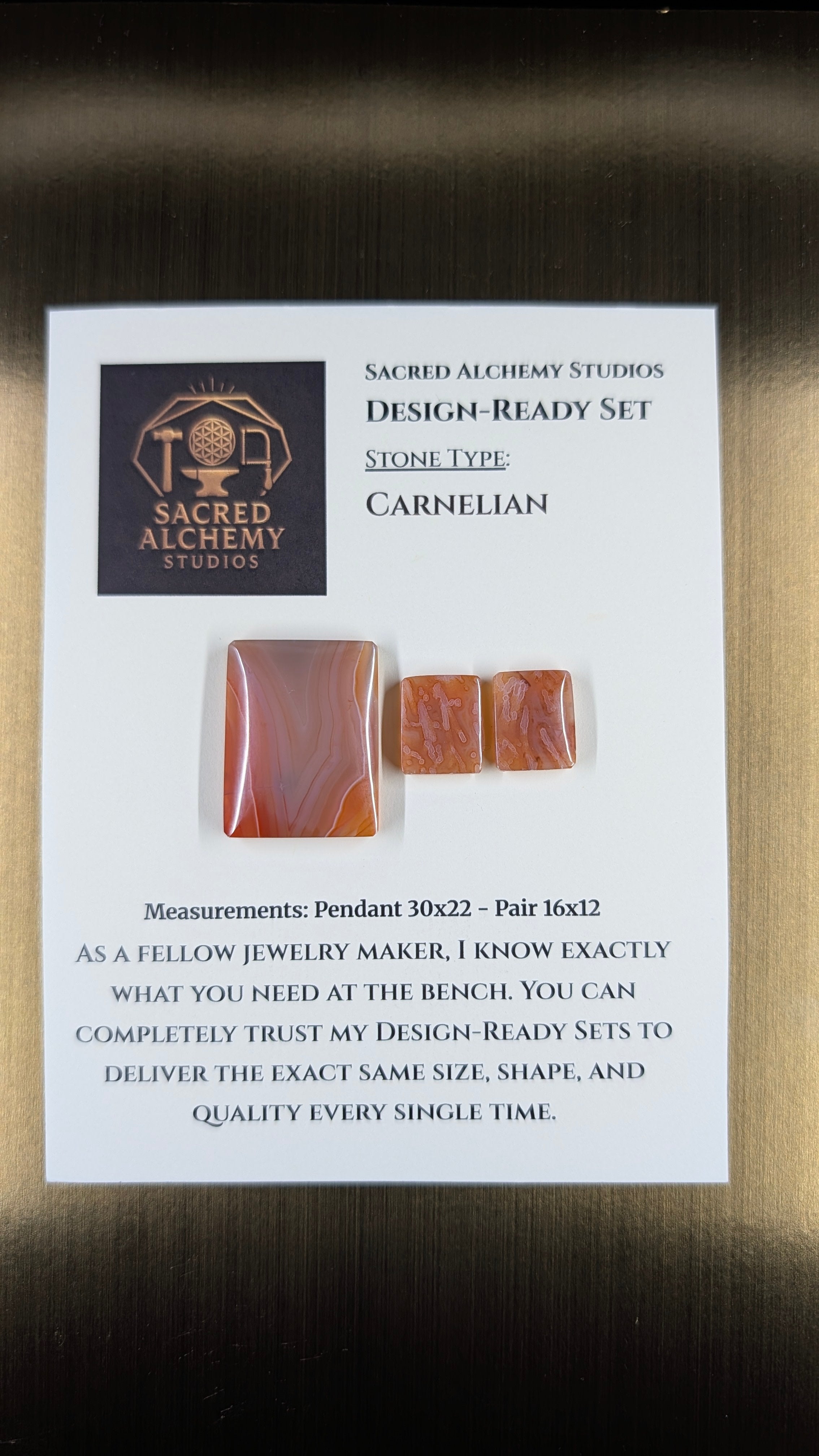Rectangle Shape - Carnelian - Design-Ready Set