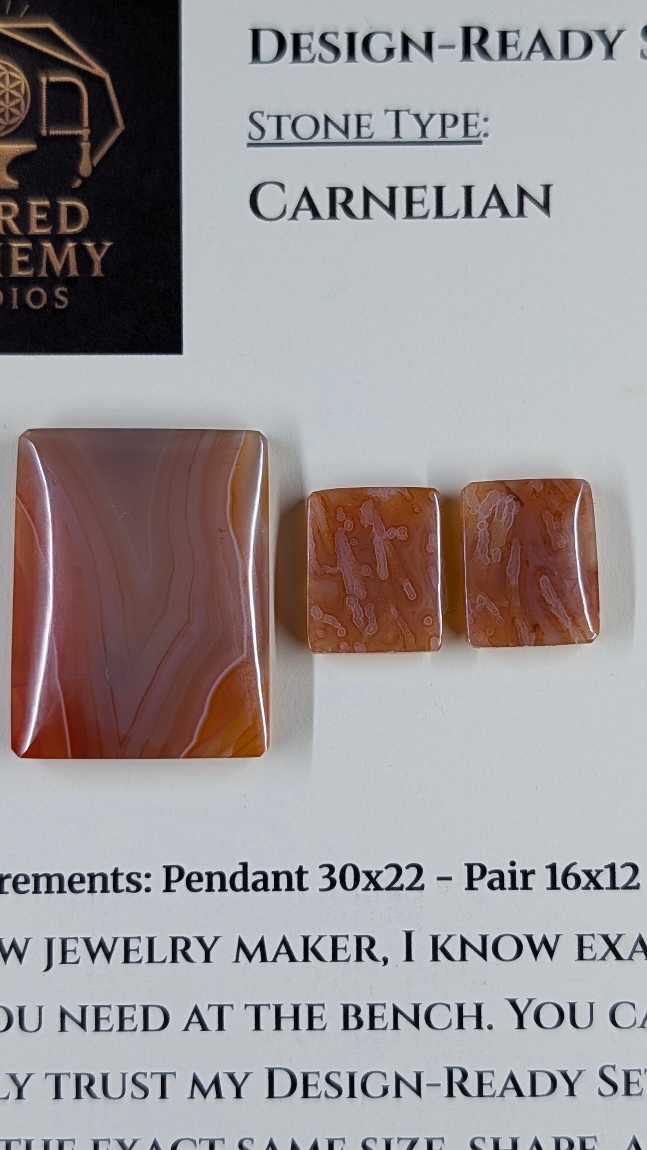 Rectangle Shape - Carnelian - Design-Ready Set
