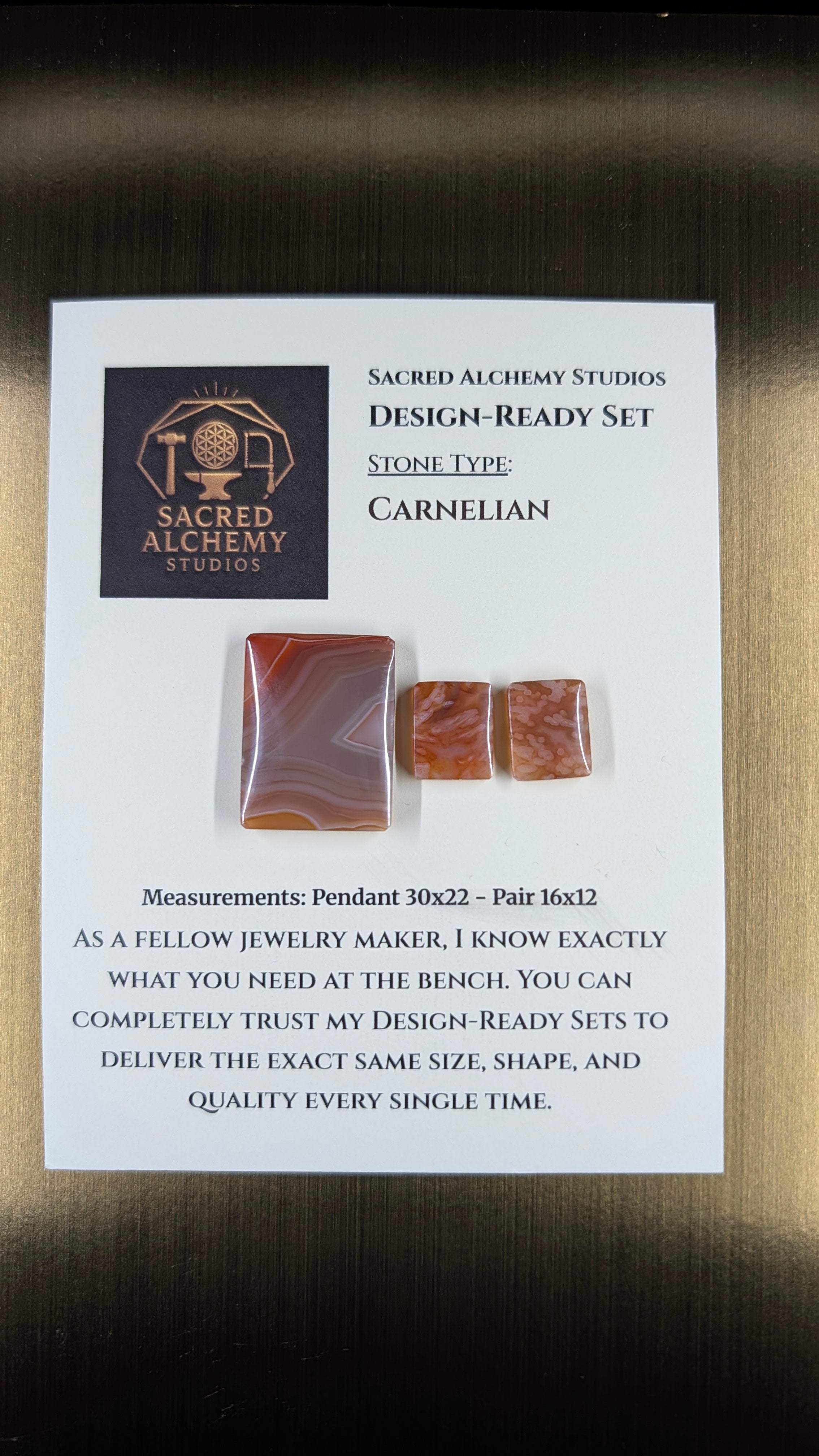 Rectangle Shape - Carnelian - Design-Ready Set