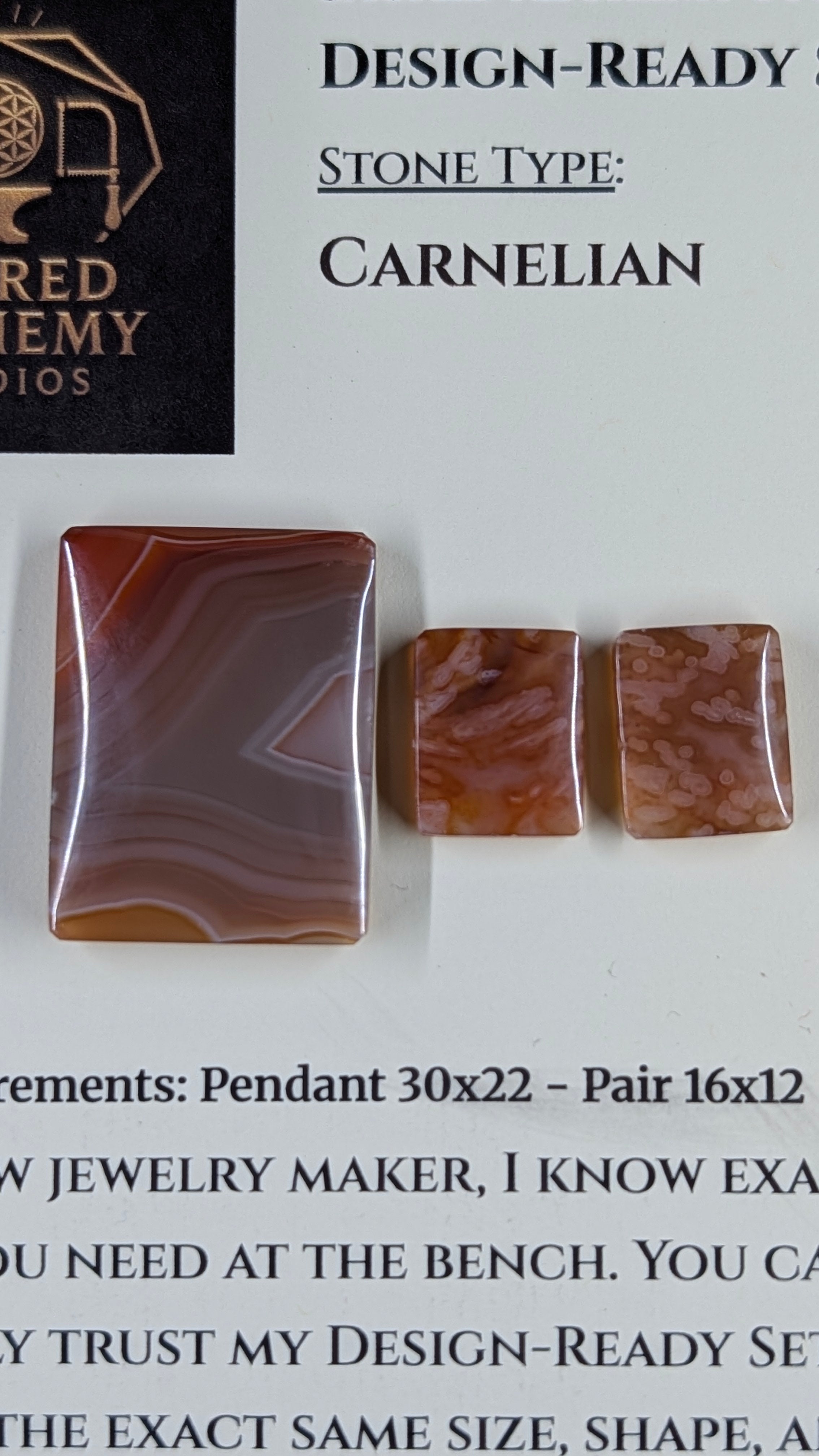 Rectangle Shape - Carnelian - Design-Ready Set