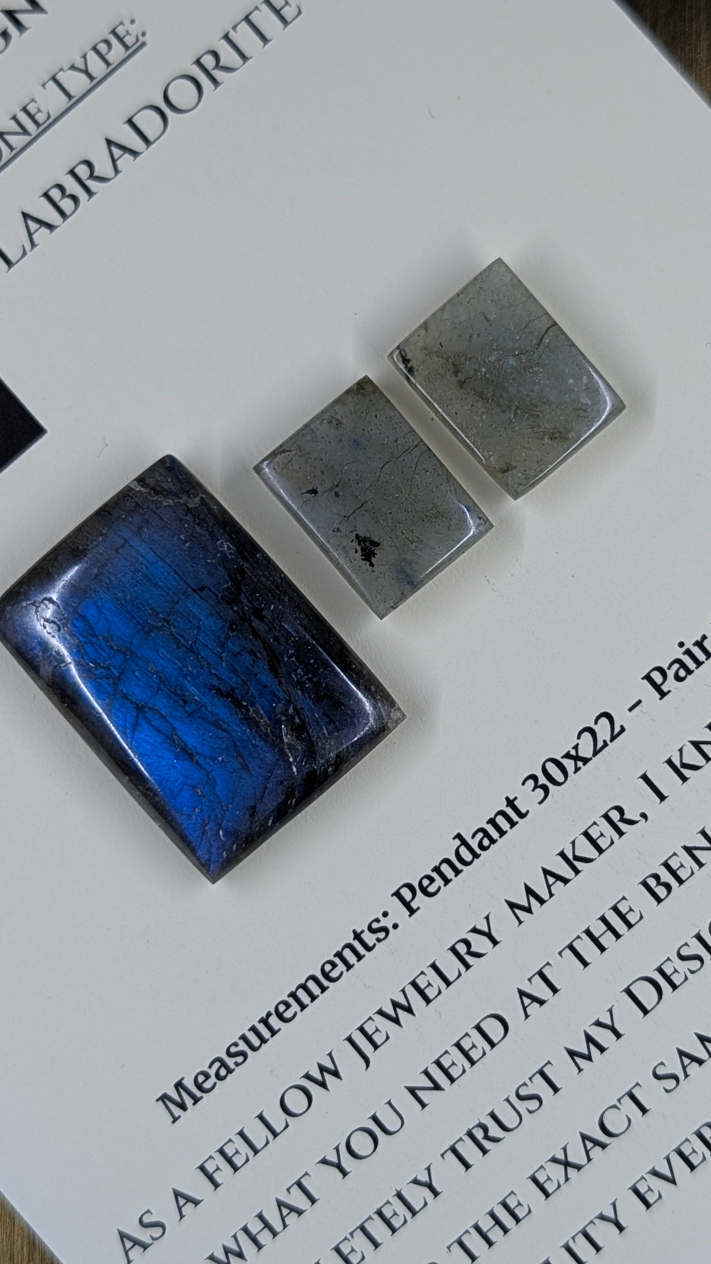 Rectangle Shape - Labradorite - Design-Ready Set