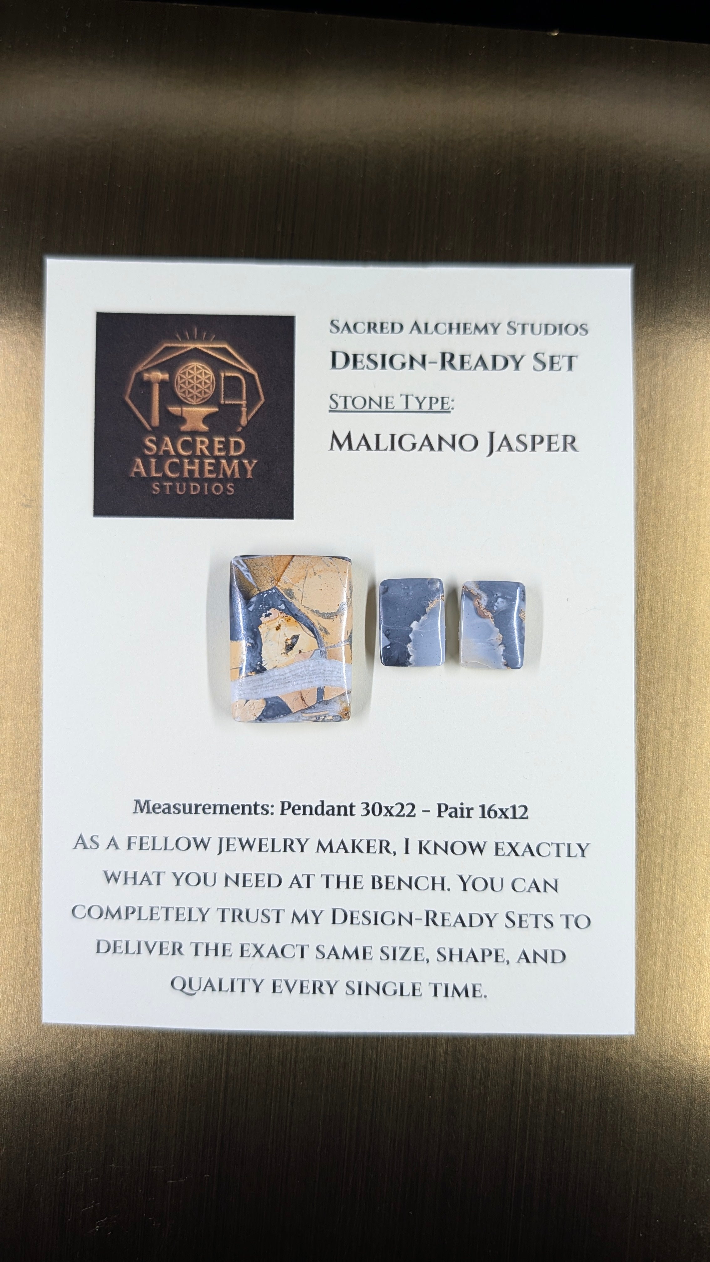 Rectangle Shape - Maligano Jasper - Design-Ready Set