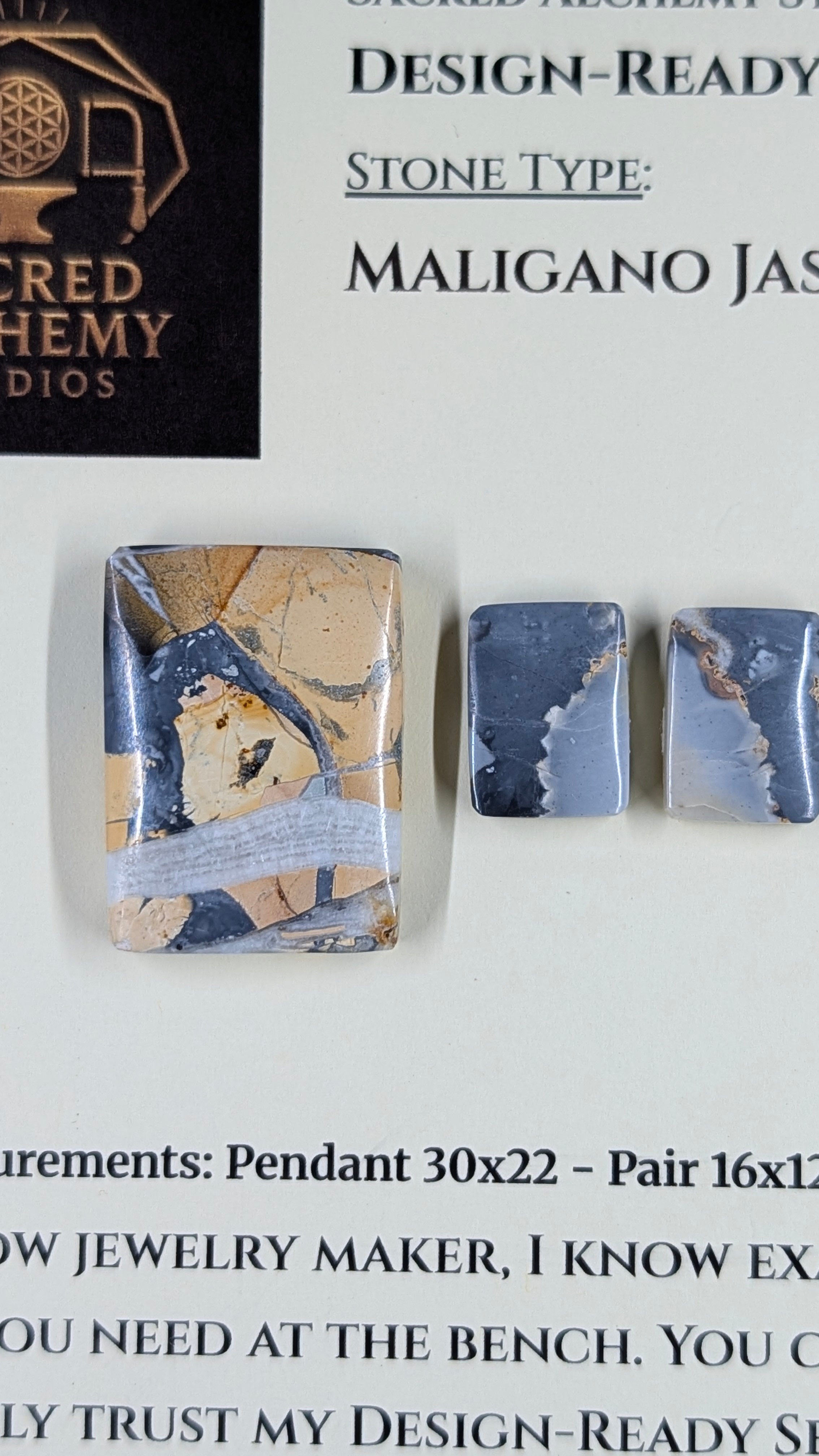Rectangle Shape - Maligano Jasper - Design-Ready Set