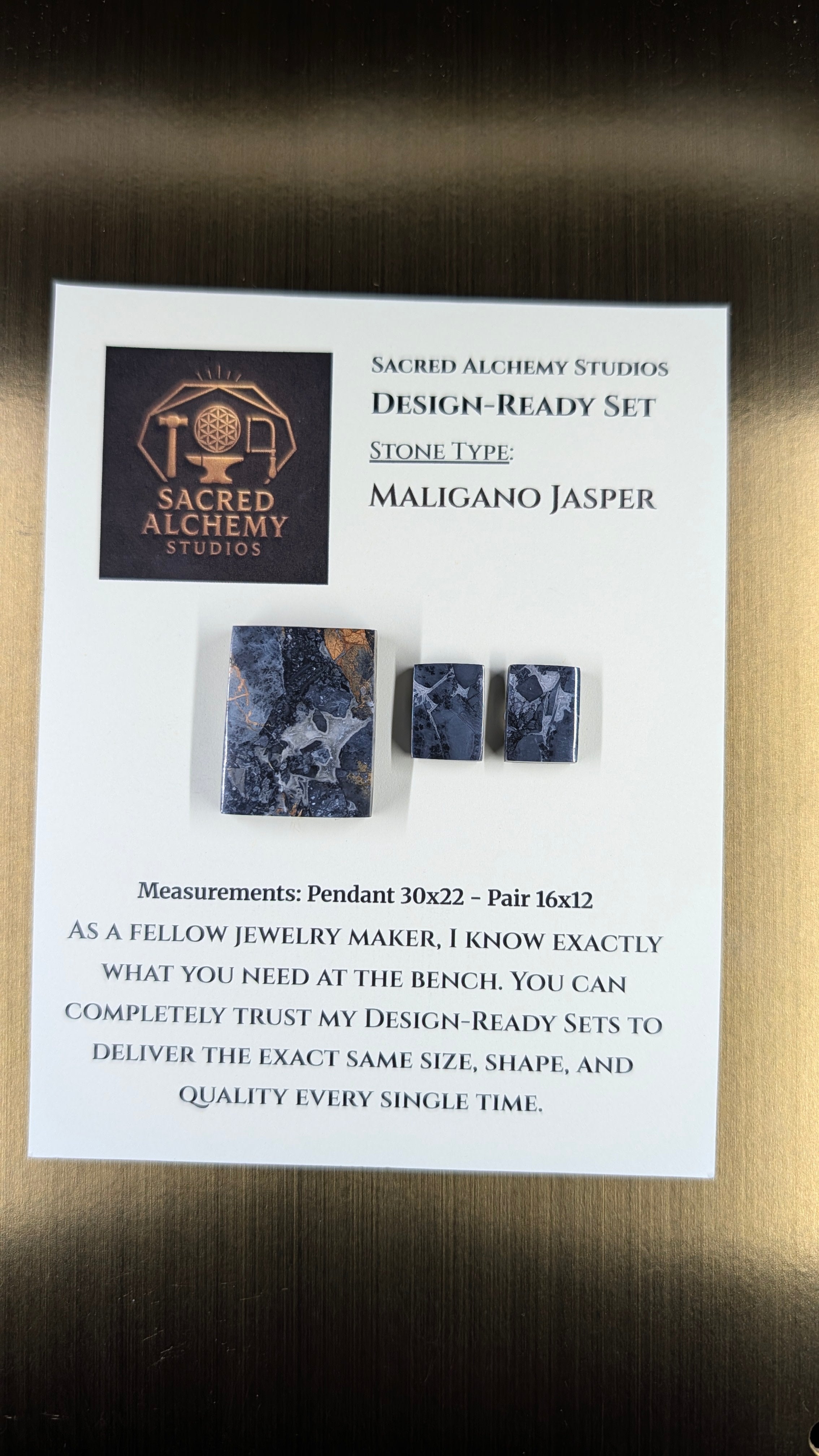Rectangle Shape - Maligano Jasper - Design-Ready Set
