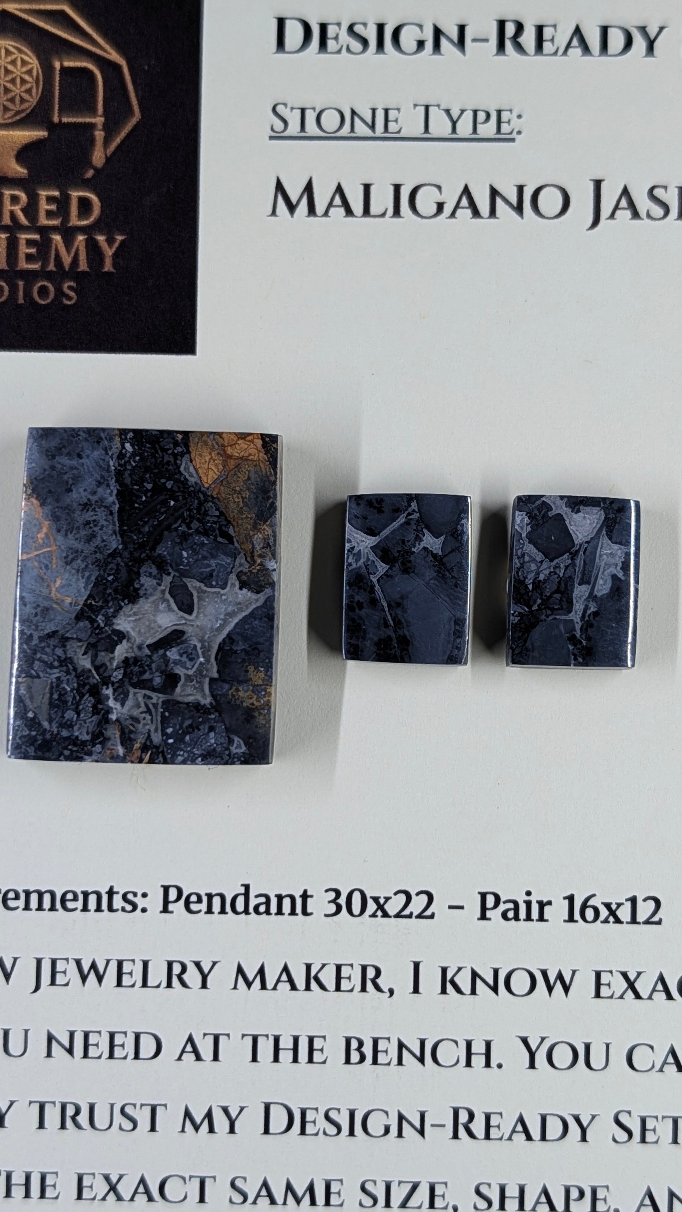 Rectangle Shape - Maligano Jasper - Design-Ready Set