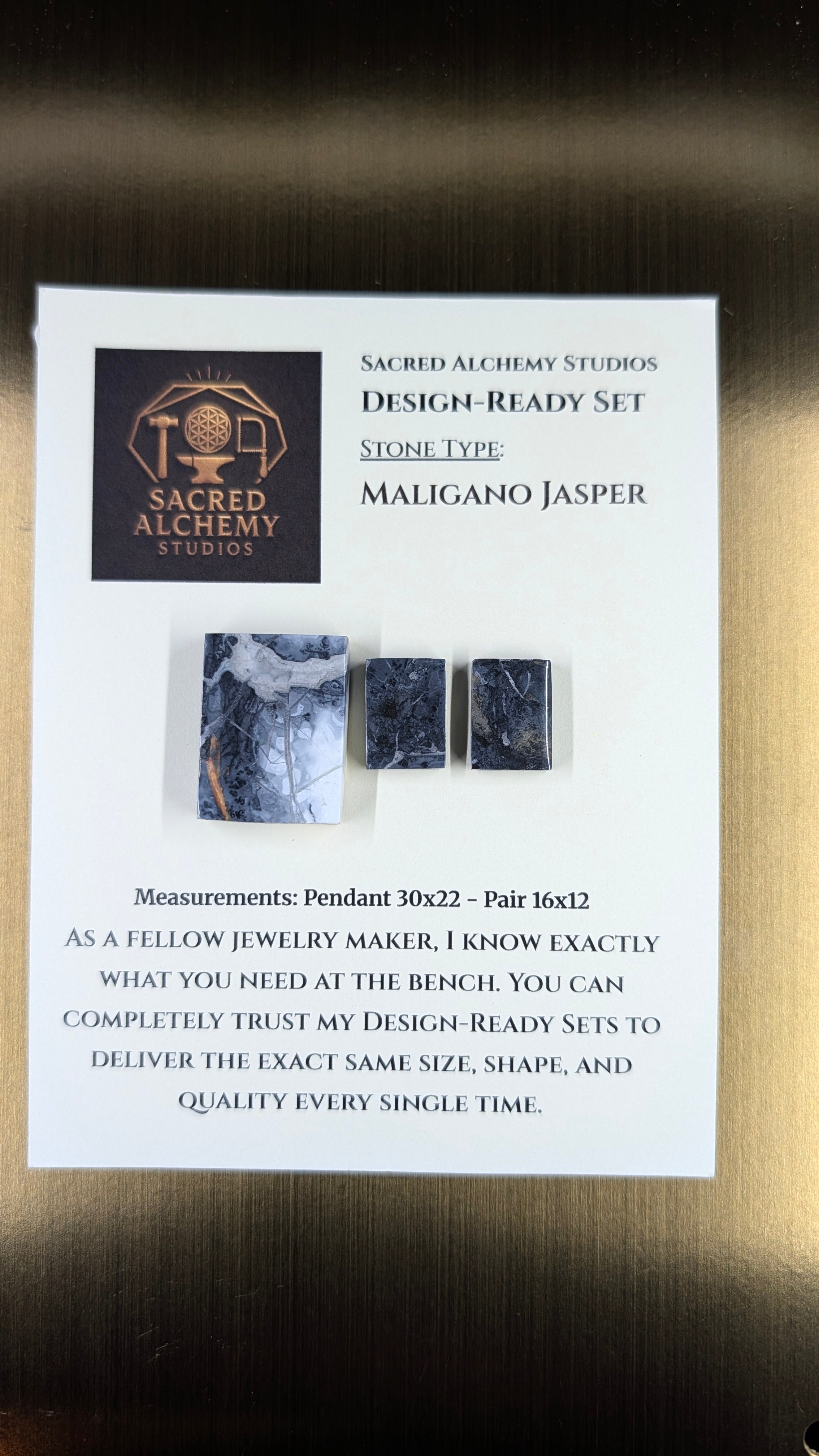 Rectangle Shape - Maligano Jasper - Design-Ready Set