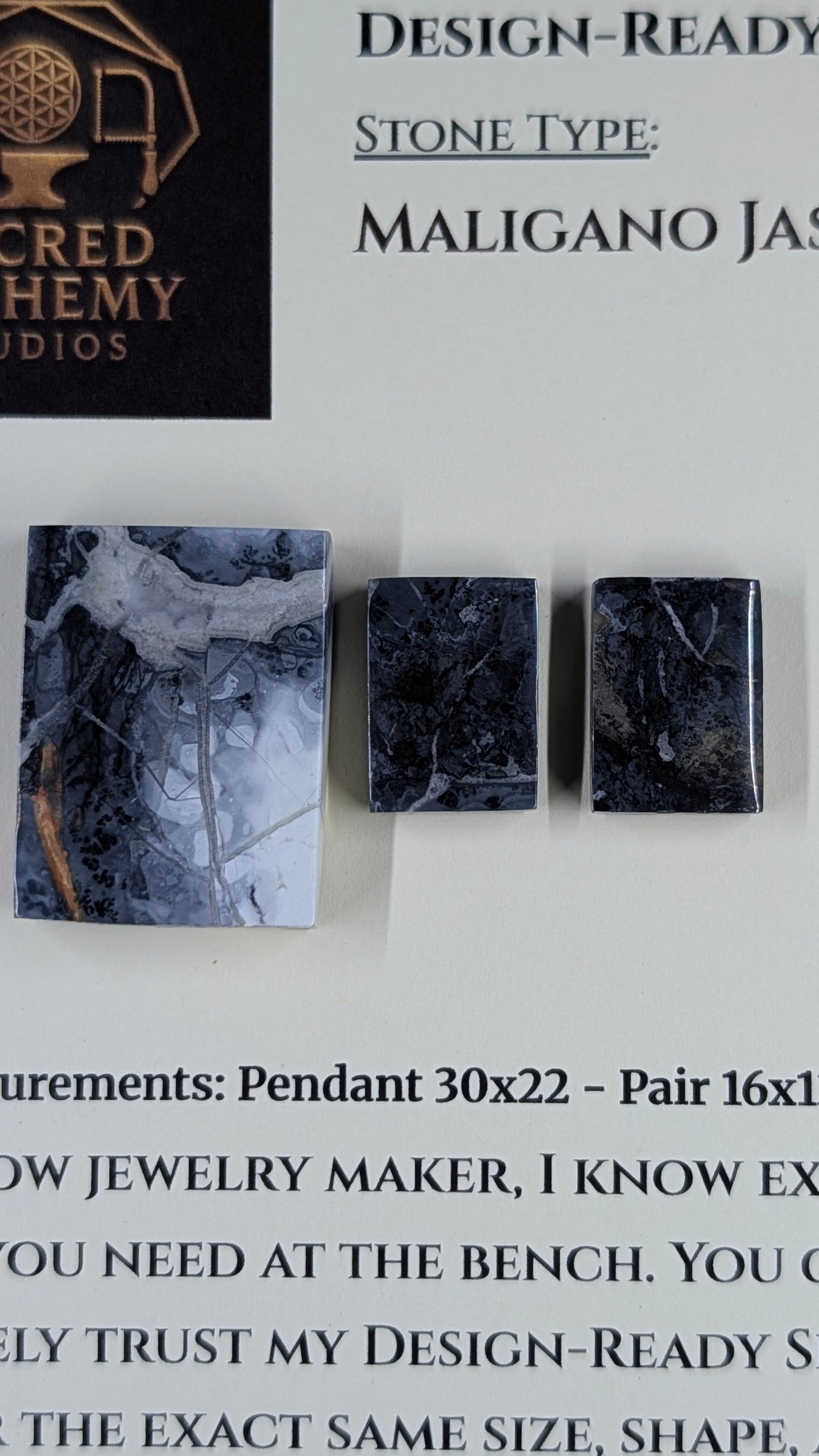 Rectangle Shape - Maligano Jasper - Design-Ready Set