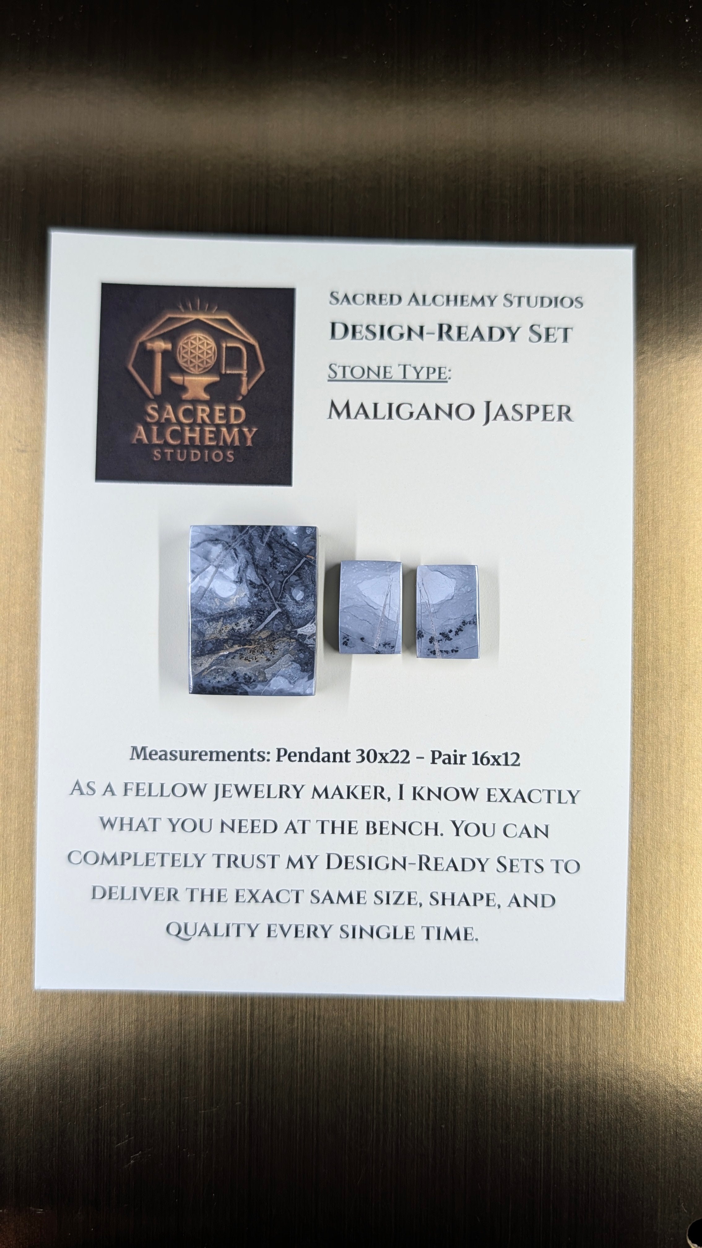 Rectangle Shape - Maligano Jasper - Design-Ready Set