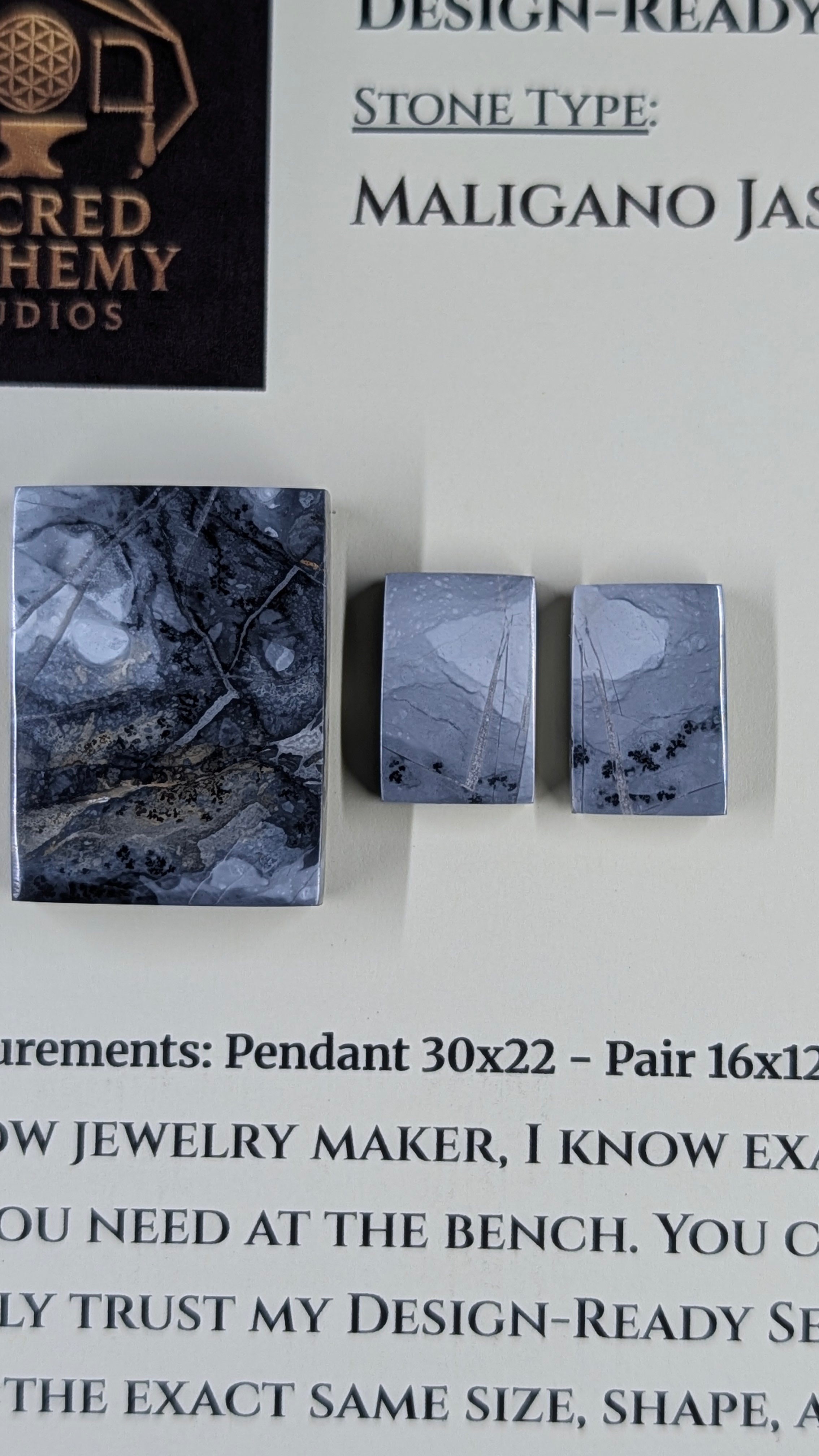 Rectangle Shape - Maligano Jasper - Design-Ready Set