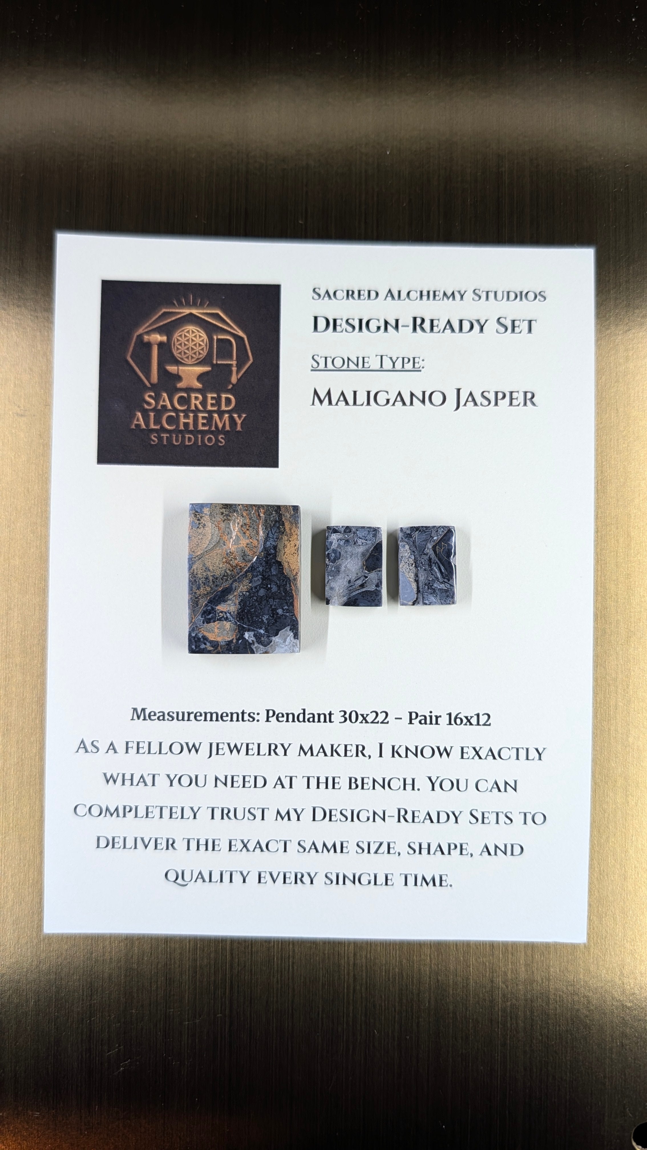 Rectangle Shape - Maligano Jasper - Design-Ready Set